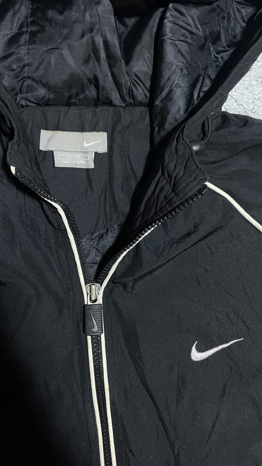 Nike Black Puffer Jacket back view