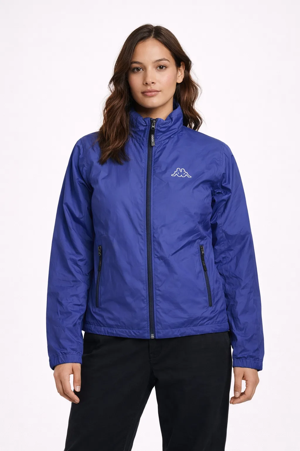 Kappa Blue Puffer Jacket front view