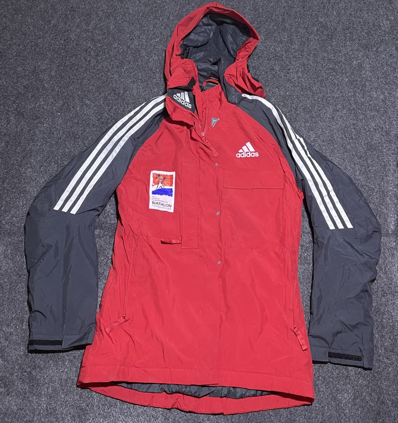 Adidas Grey Jacket detail view