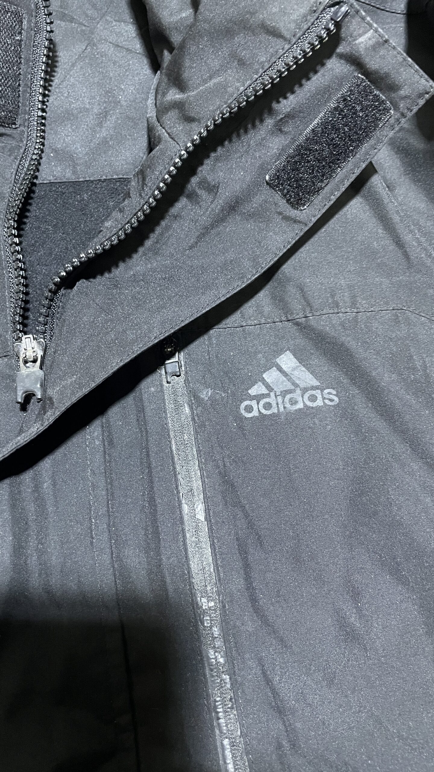 Adidas Black Windbreaker Jacket back view