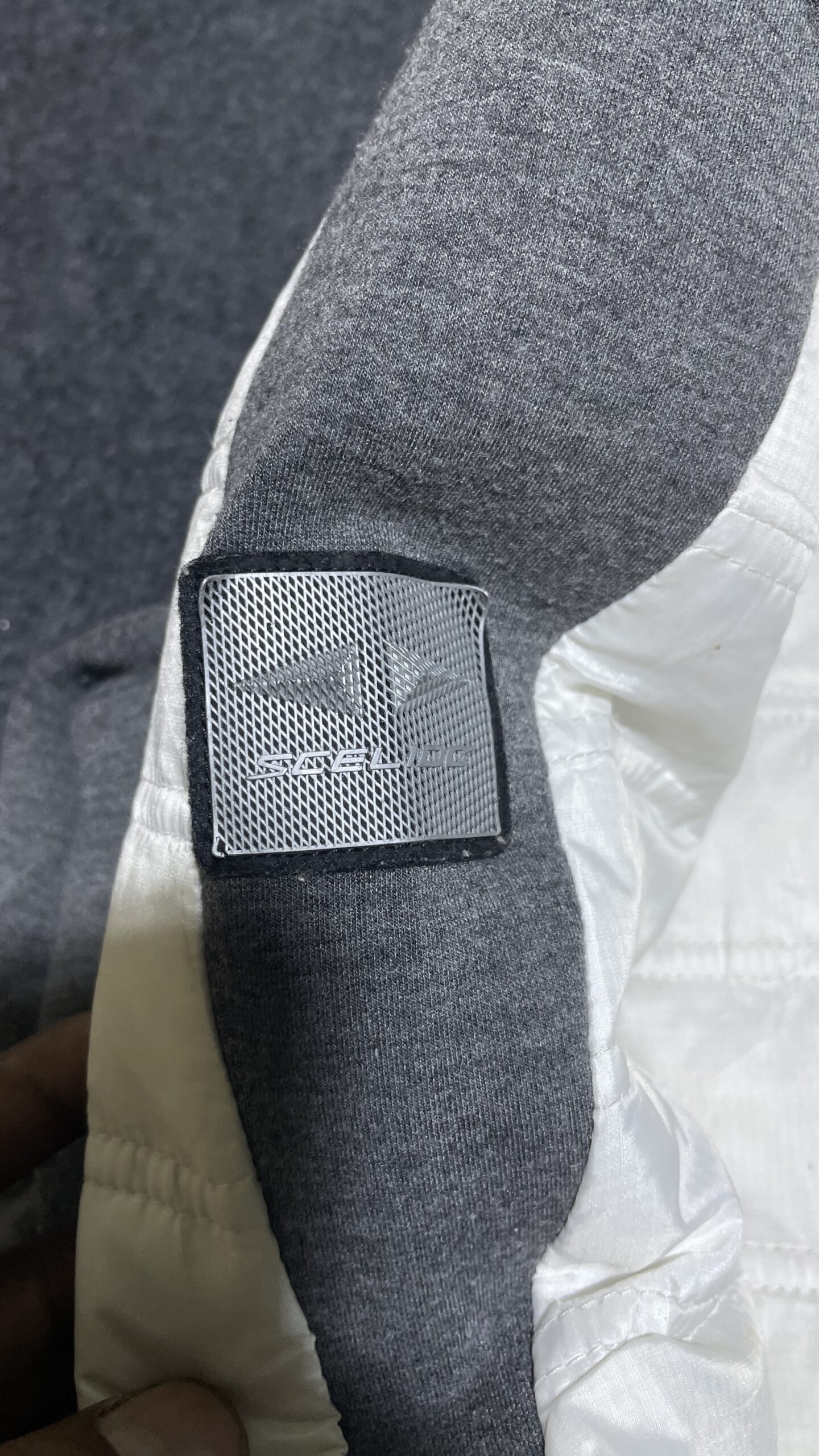 White Puffer Jacket back view