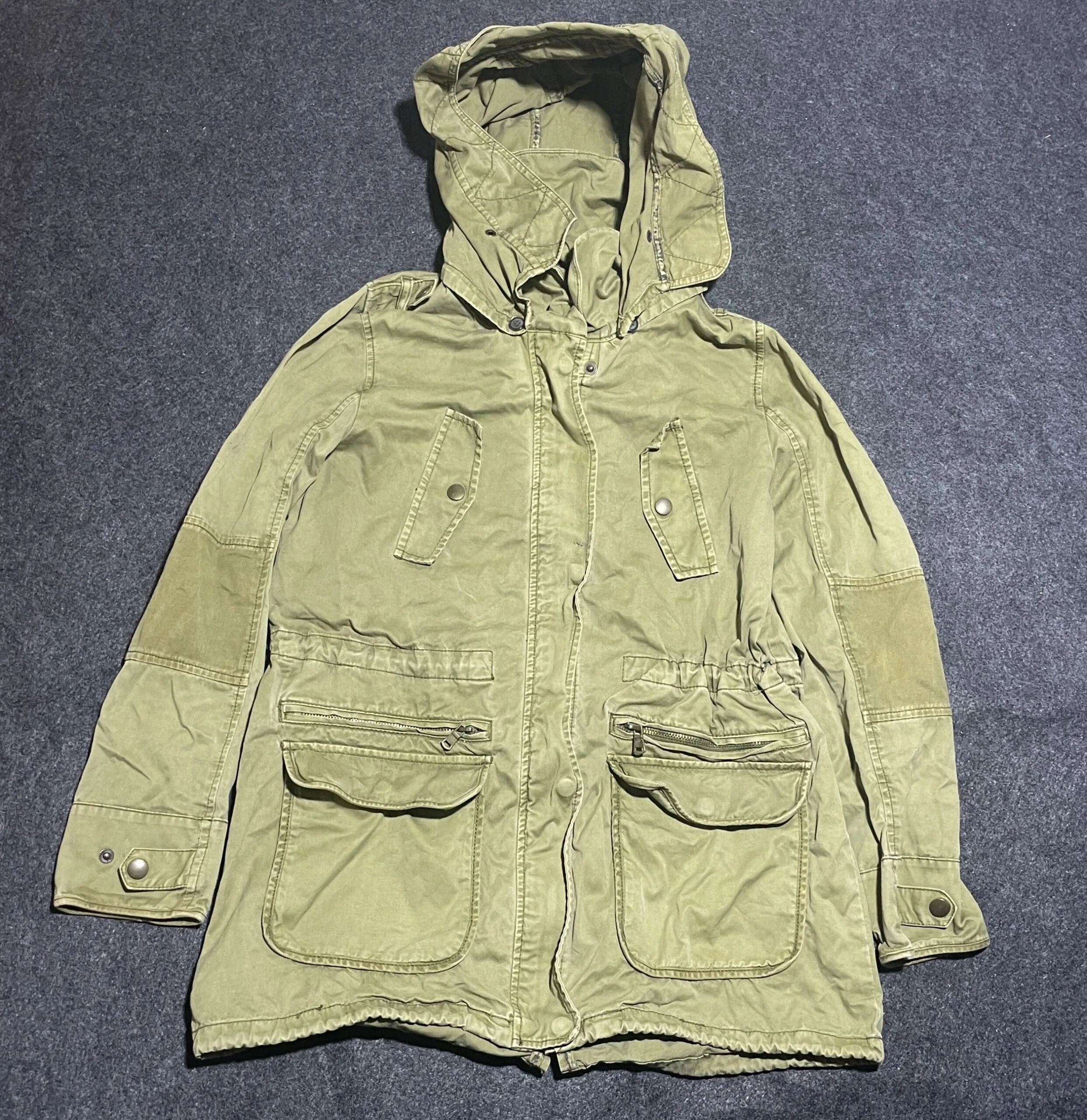 Zara Olive Jacket front view