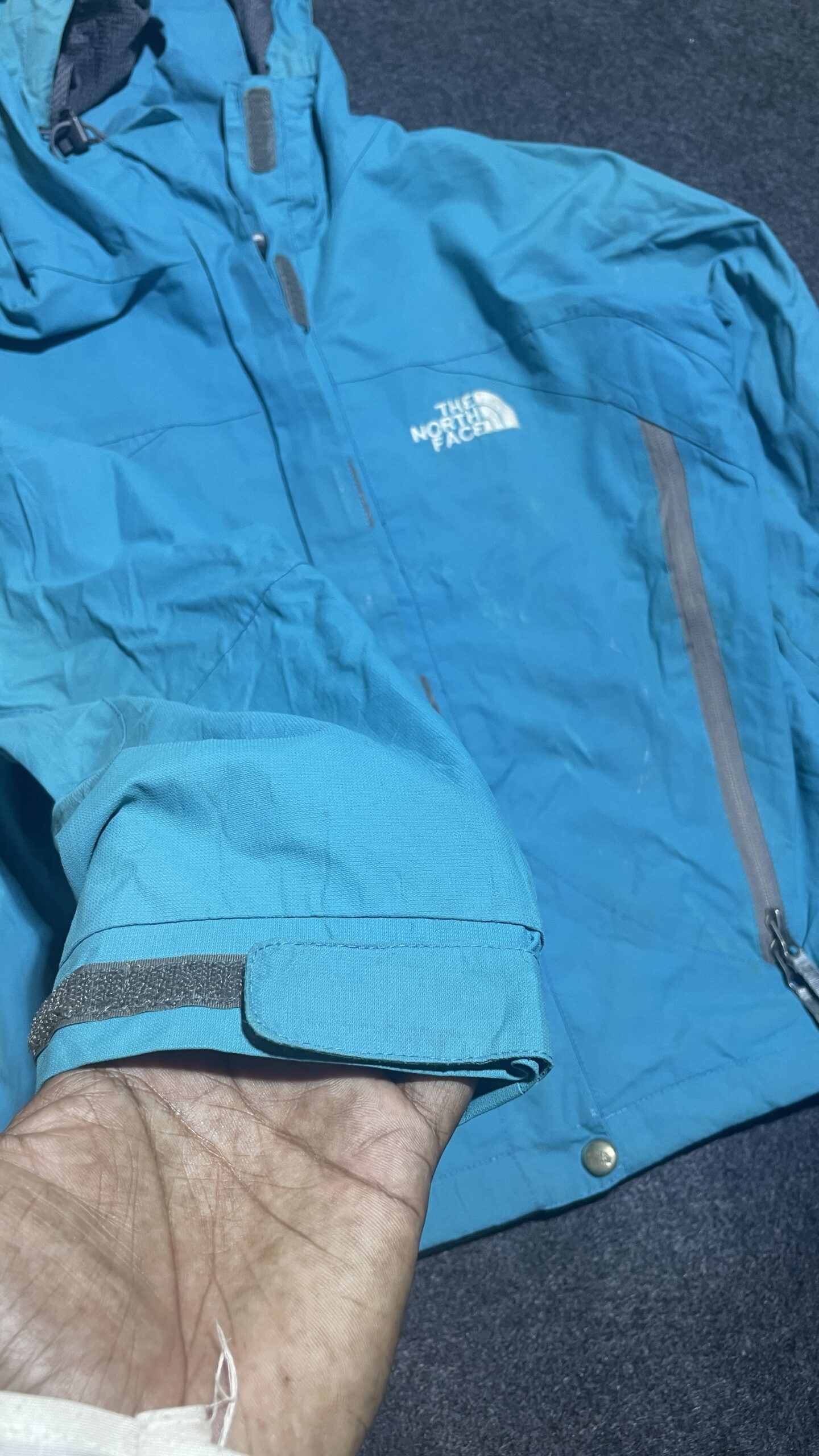 The North Face GORE-TEX Blue Jacket back view