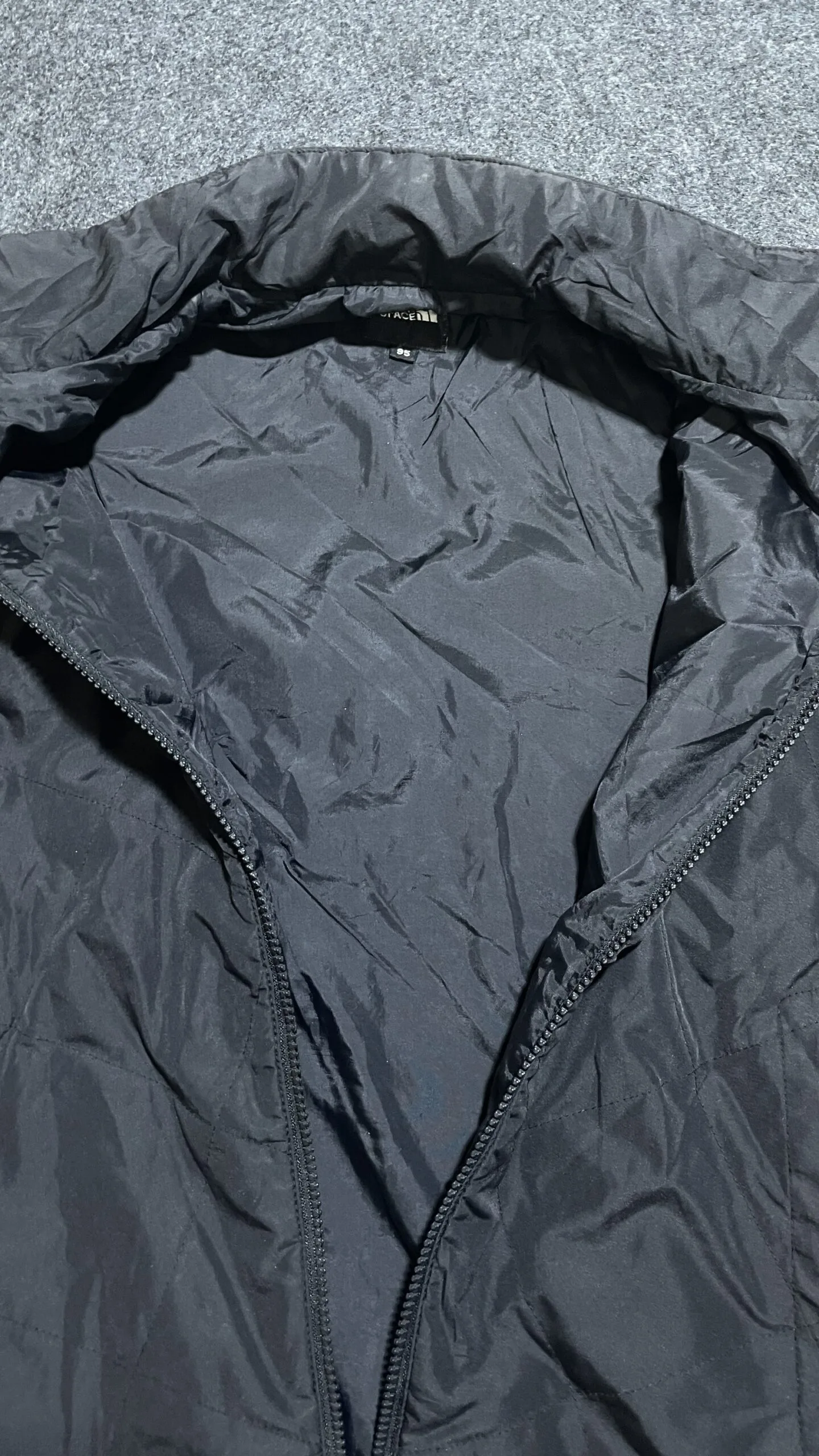 The North Face HyVent Black Jacket back view