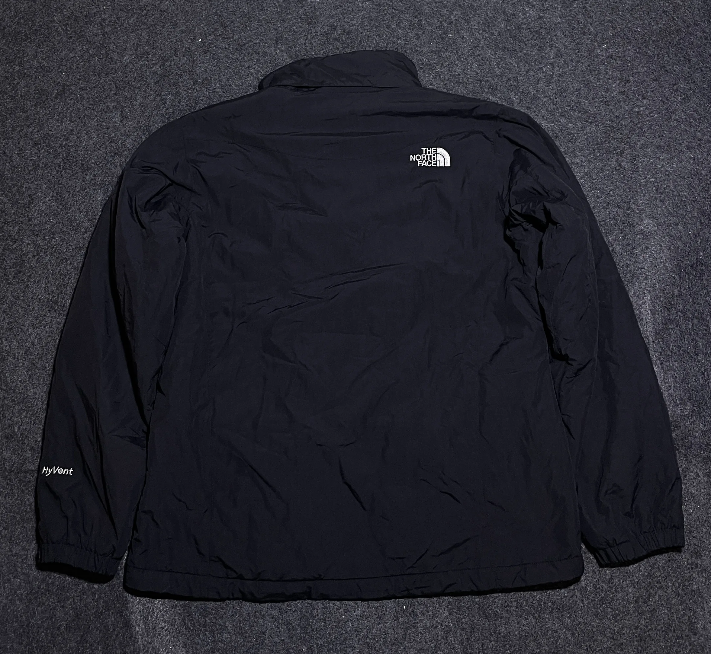The North Face HyVent Black Jacket detail view