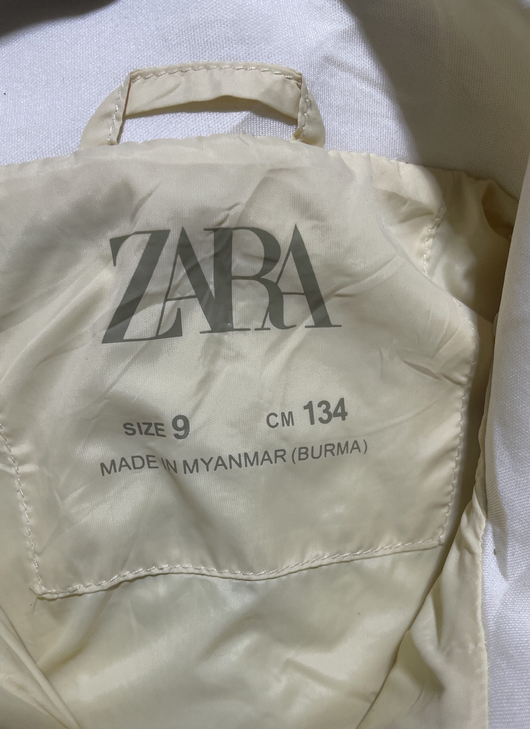 Zara Jacket back view
