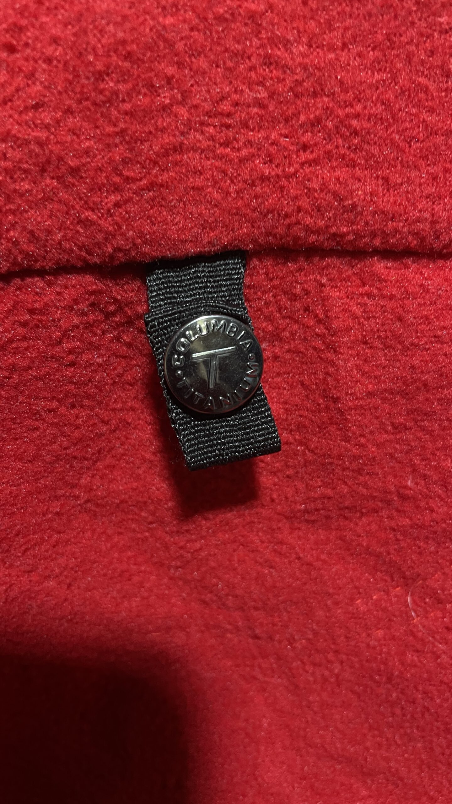 Columbia Red Fleece Jacket back view