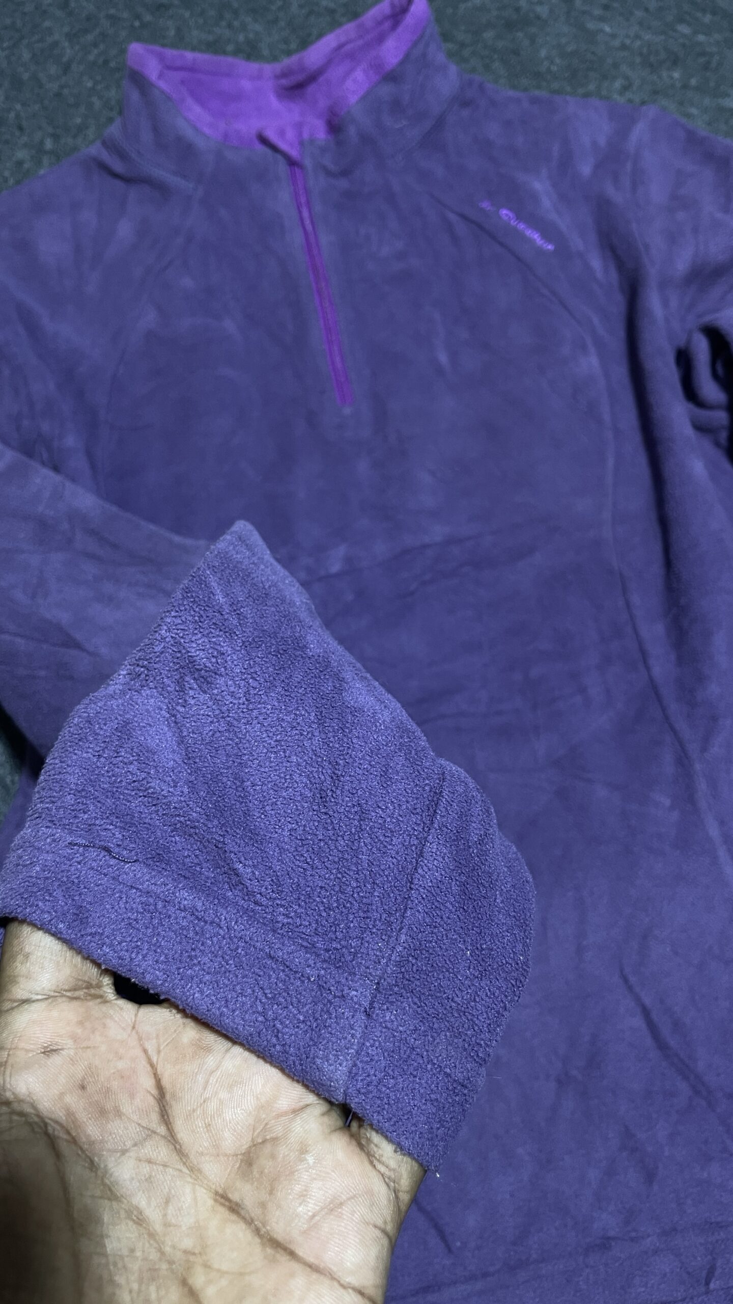 Purple Sweater detail view