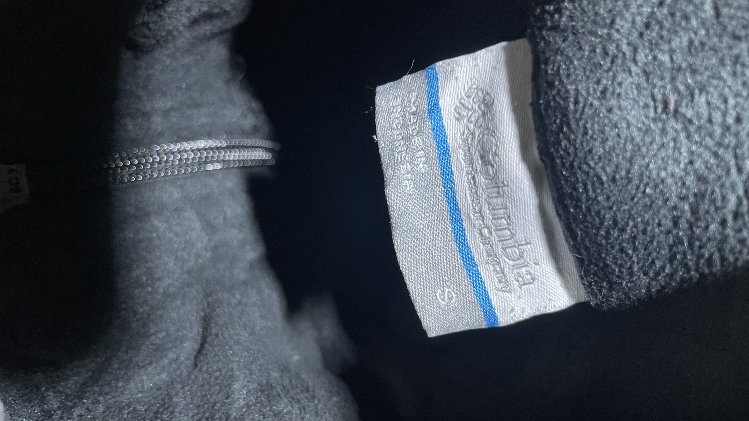 Columbia Black Fleece Jacket back view
