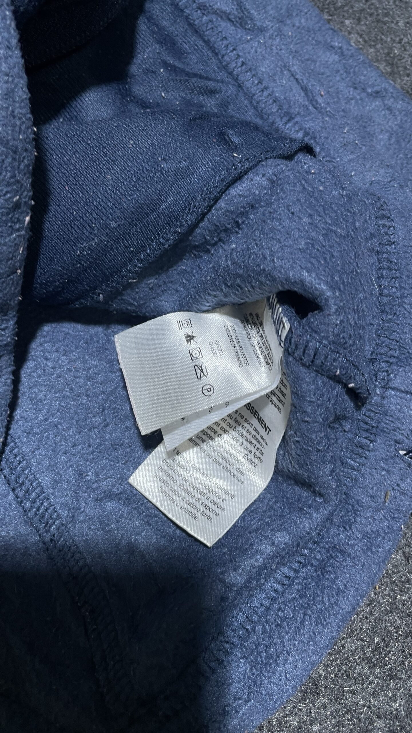 Columbia Blue Fleece Jacket back view