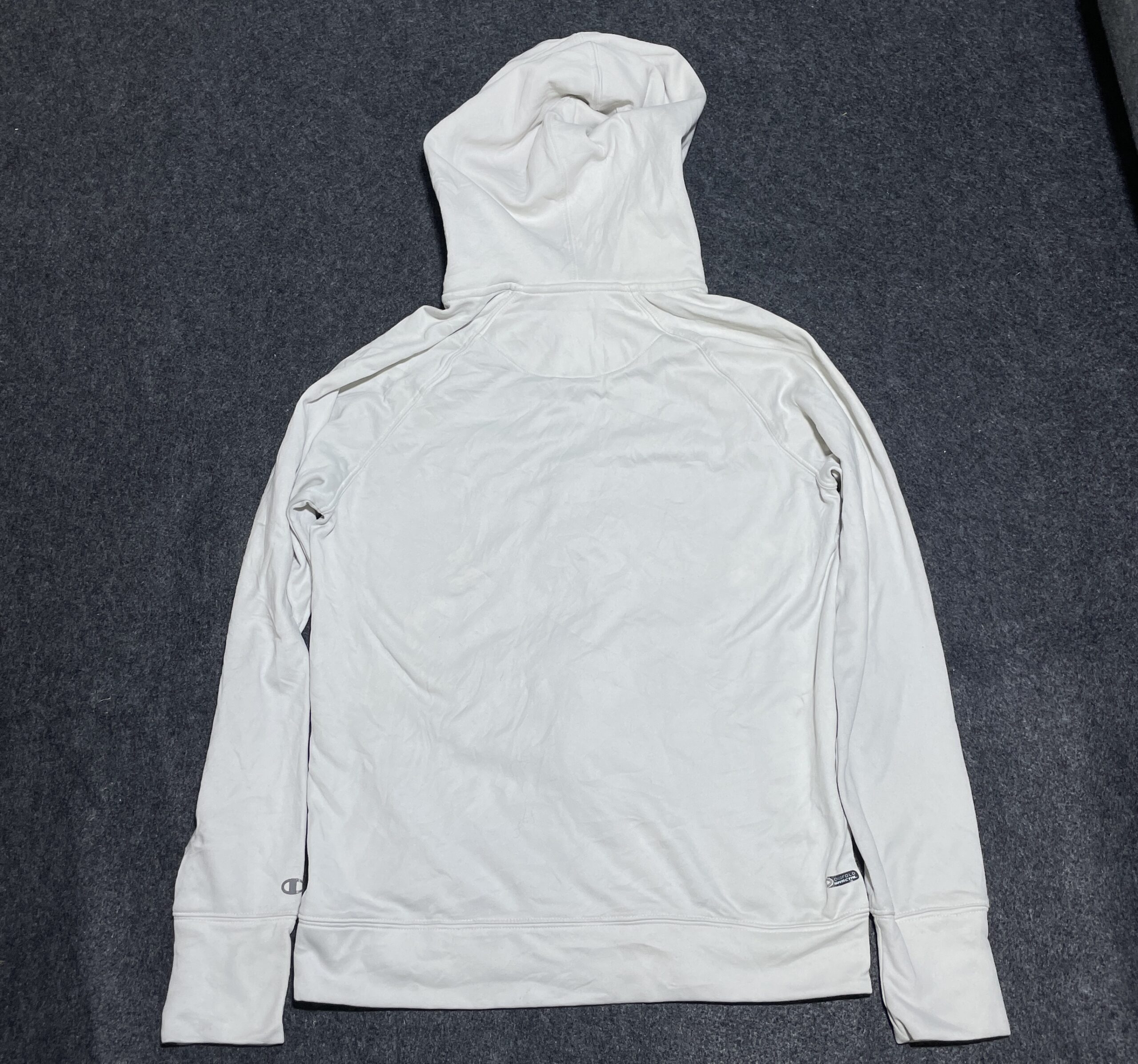 Champion White Hoodie detail view