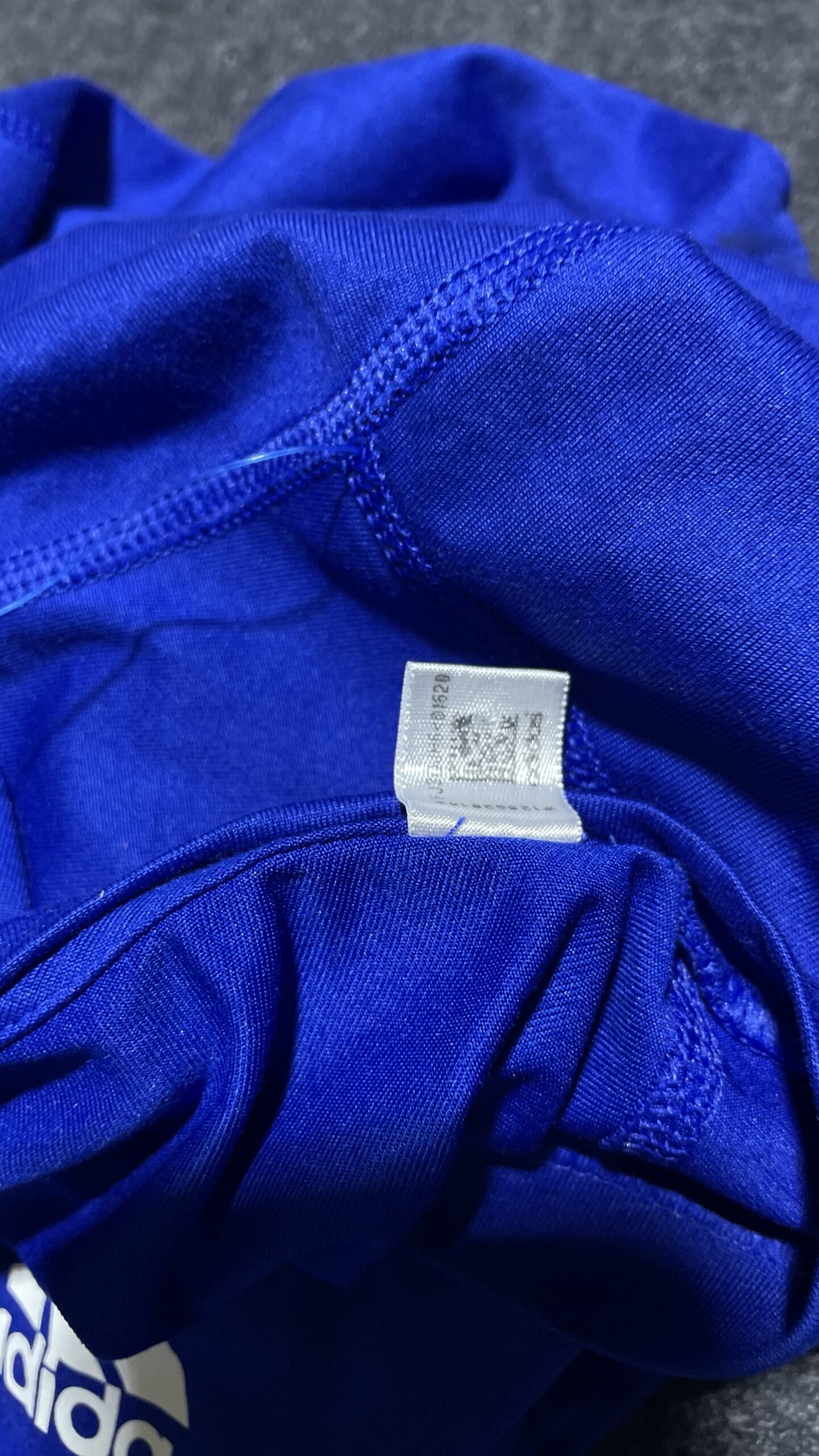 Adidas Blue simple back view