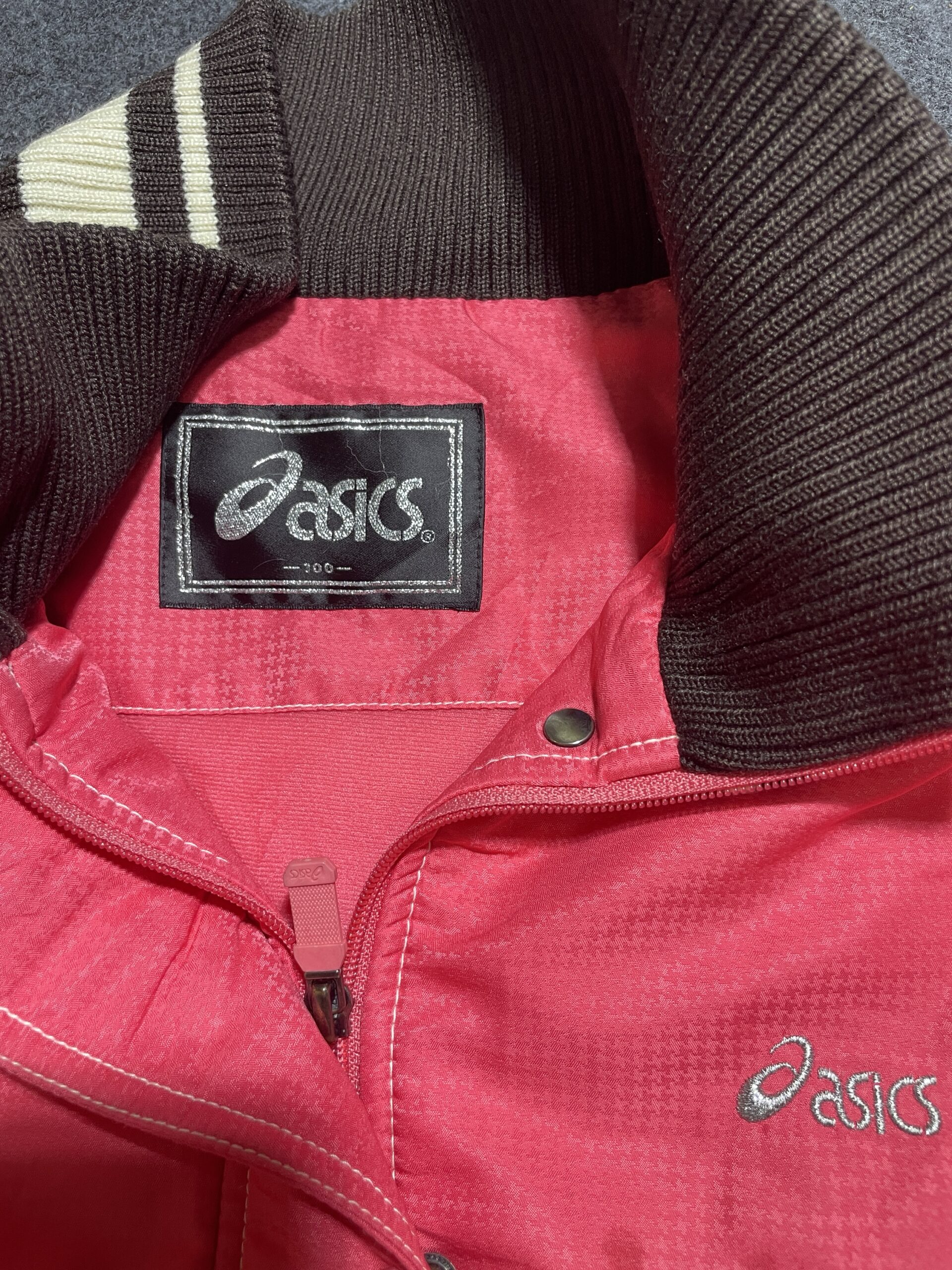 Asics Pink Jacket back view
