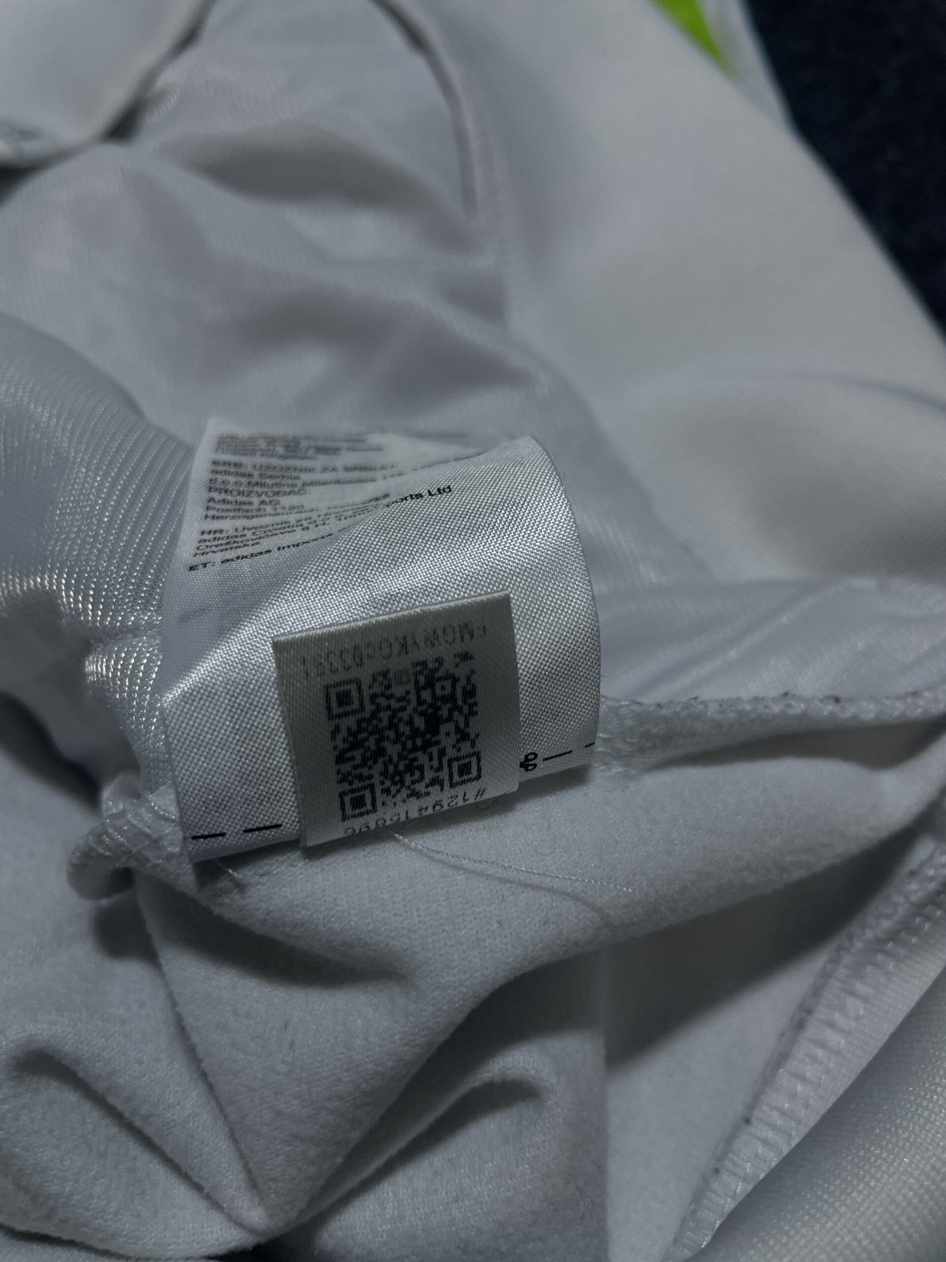 Adidas White Track Jacket back view