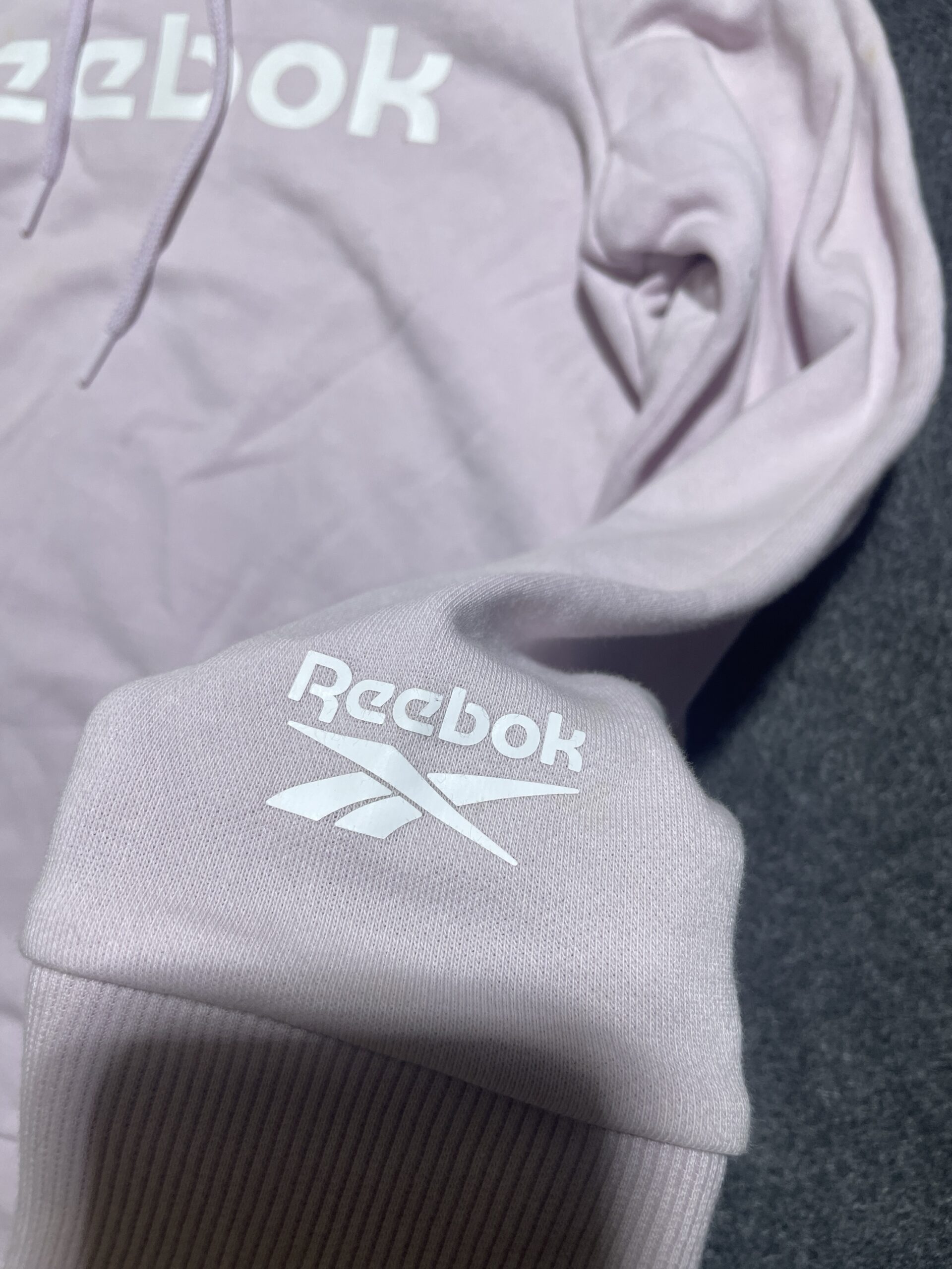 Reebok Pink Hoodie back view