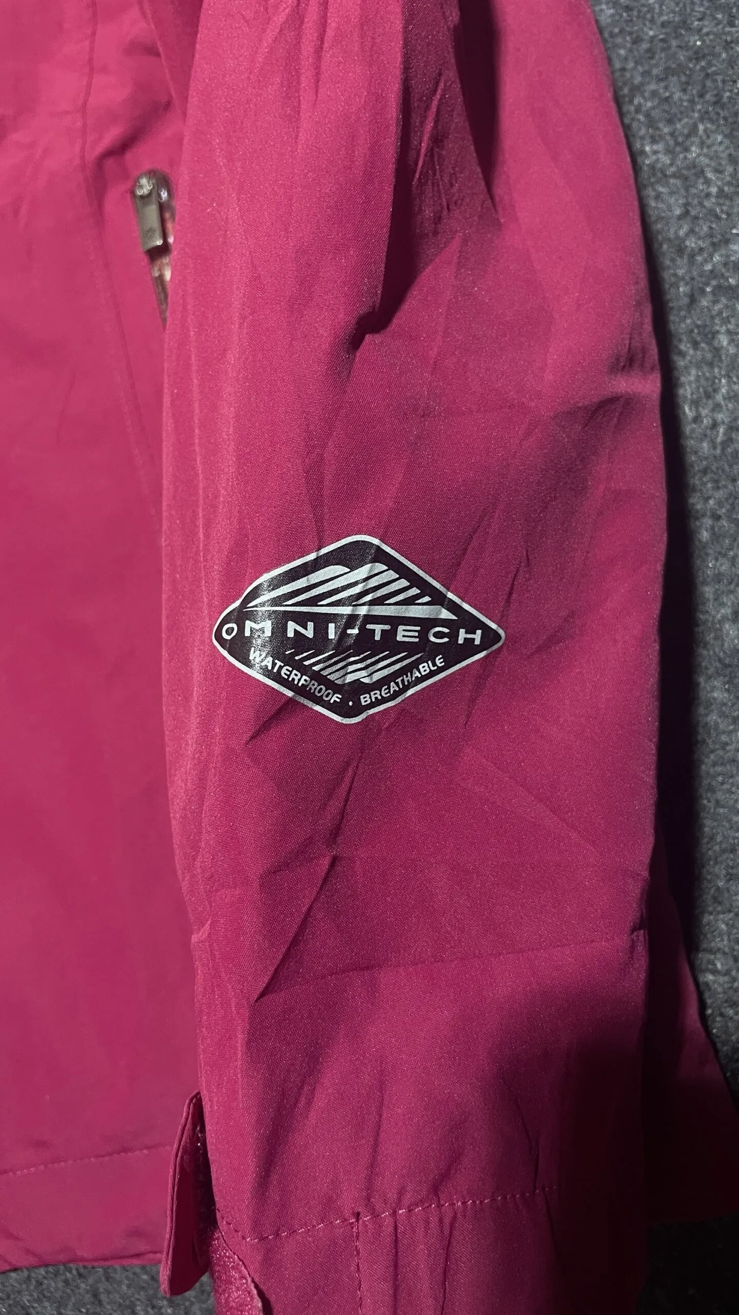 Columbia Pink Jacket detail view
