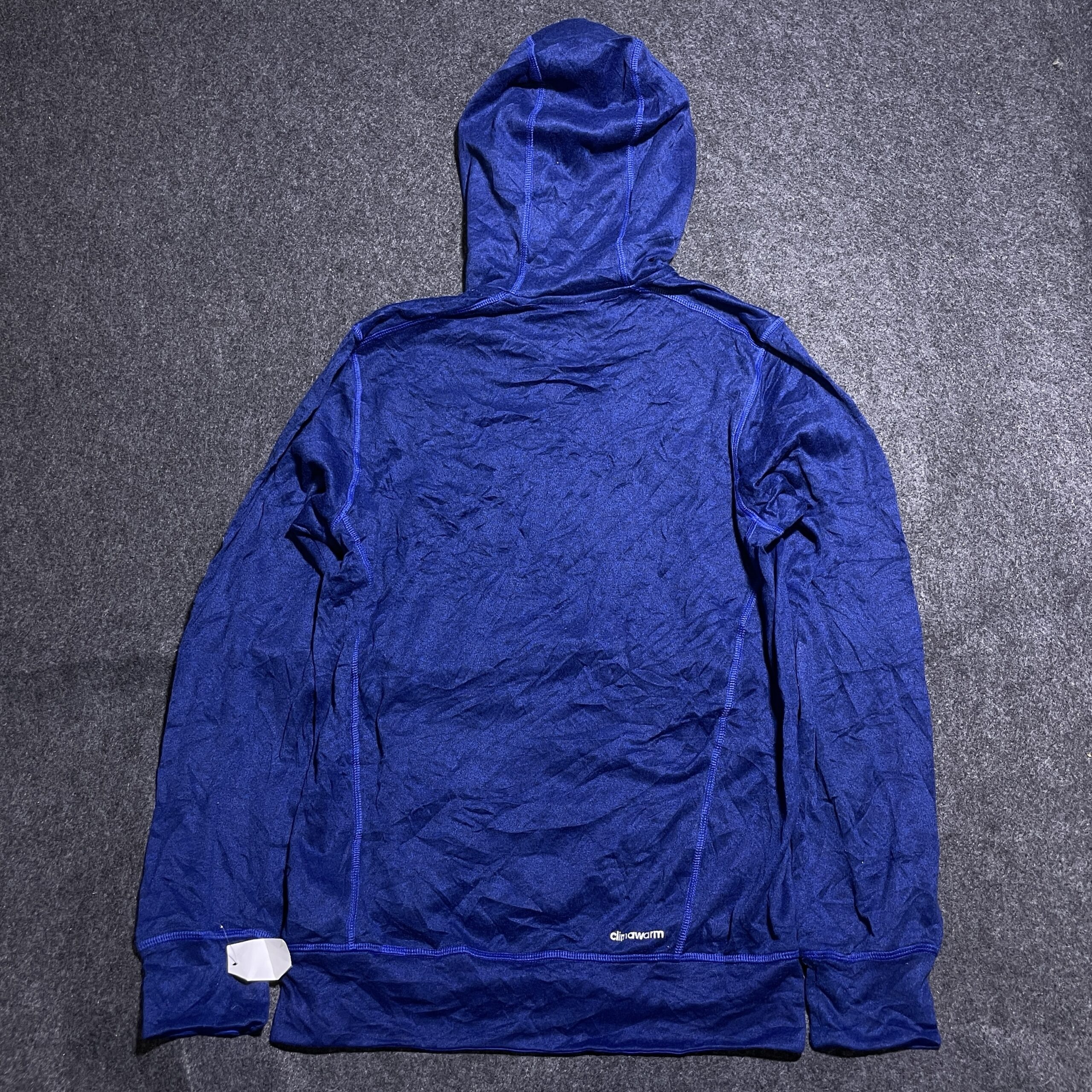 Adidas Blue Hoodie detail view