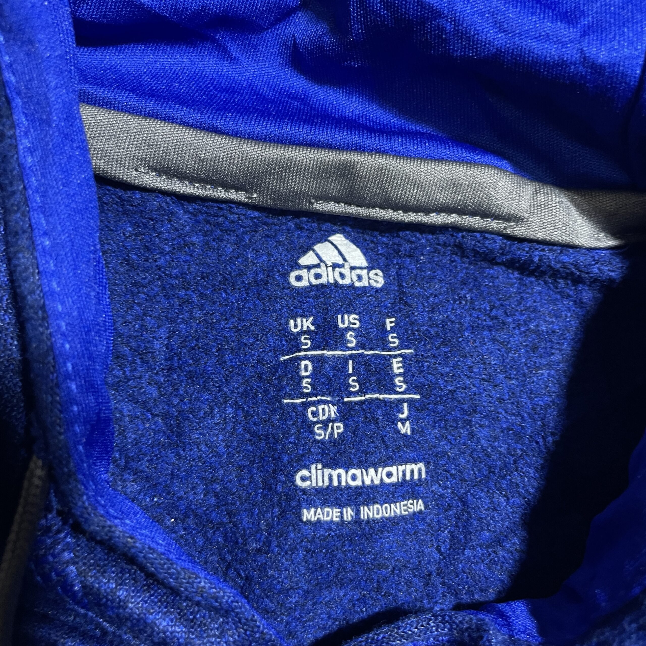 Adidas Blue Hoodie back view