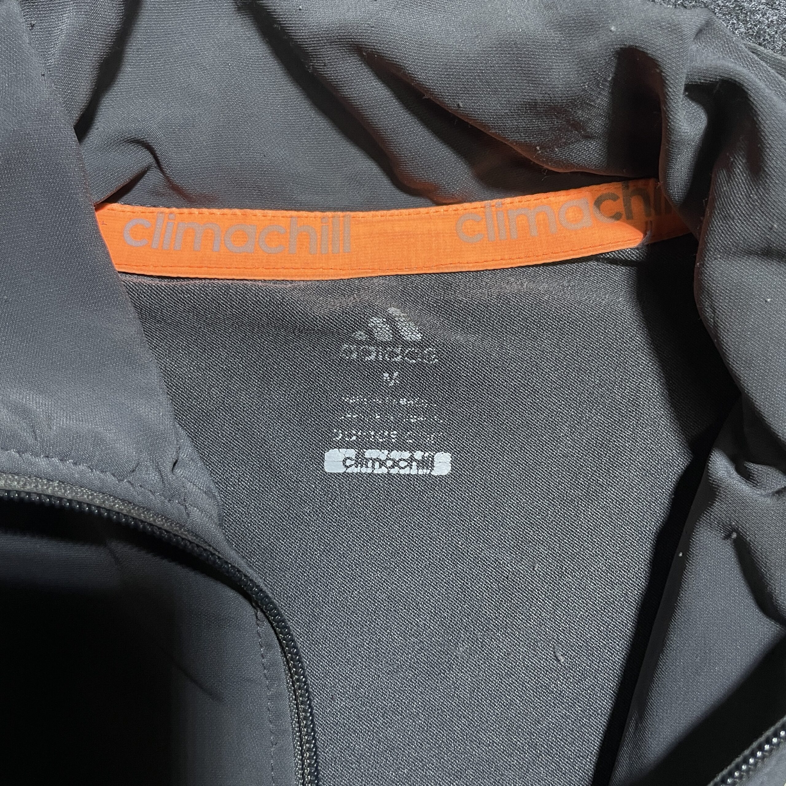 Adidas Grey Track Jacket back view