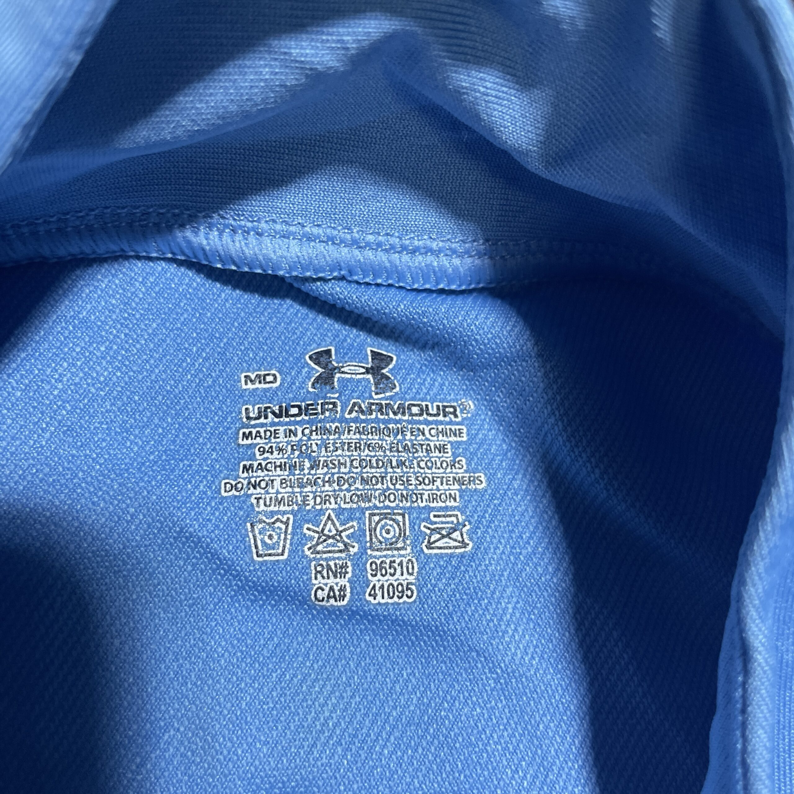 Under Armour Blue T-Shirt back view