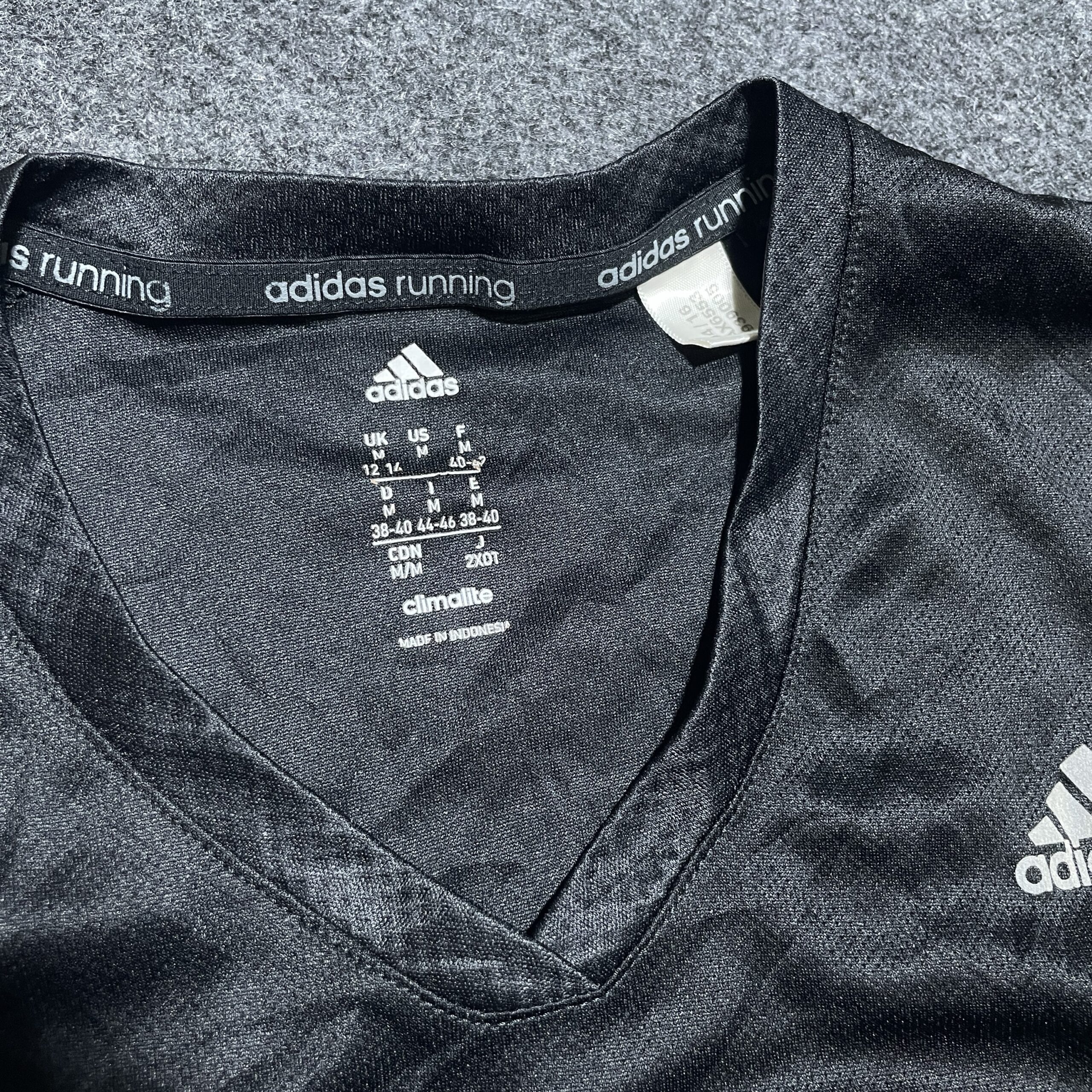Adidas Black T-Shirt detail view