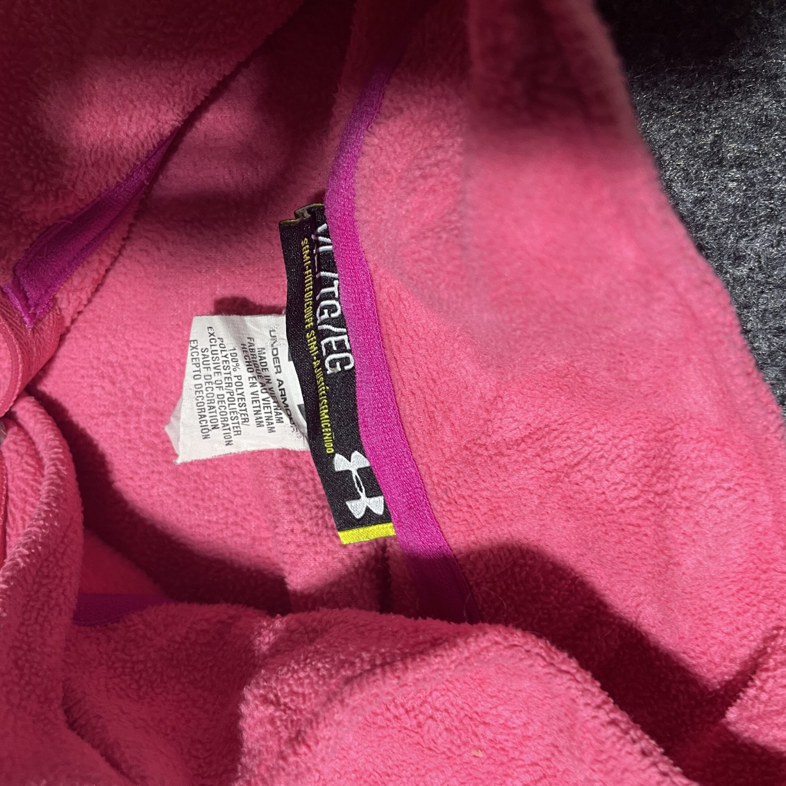 Under Armour Pink Sweater back view