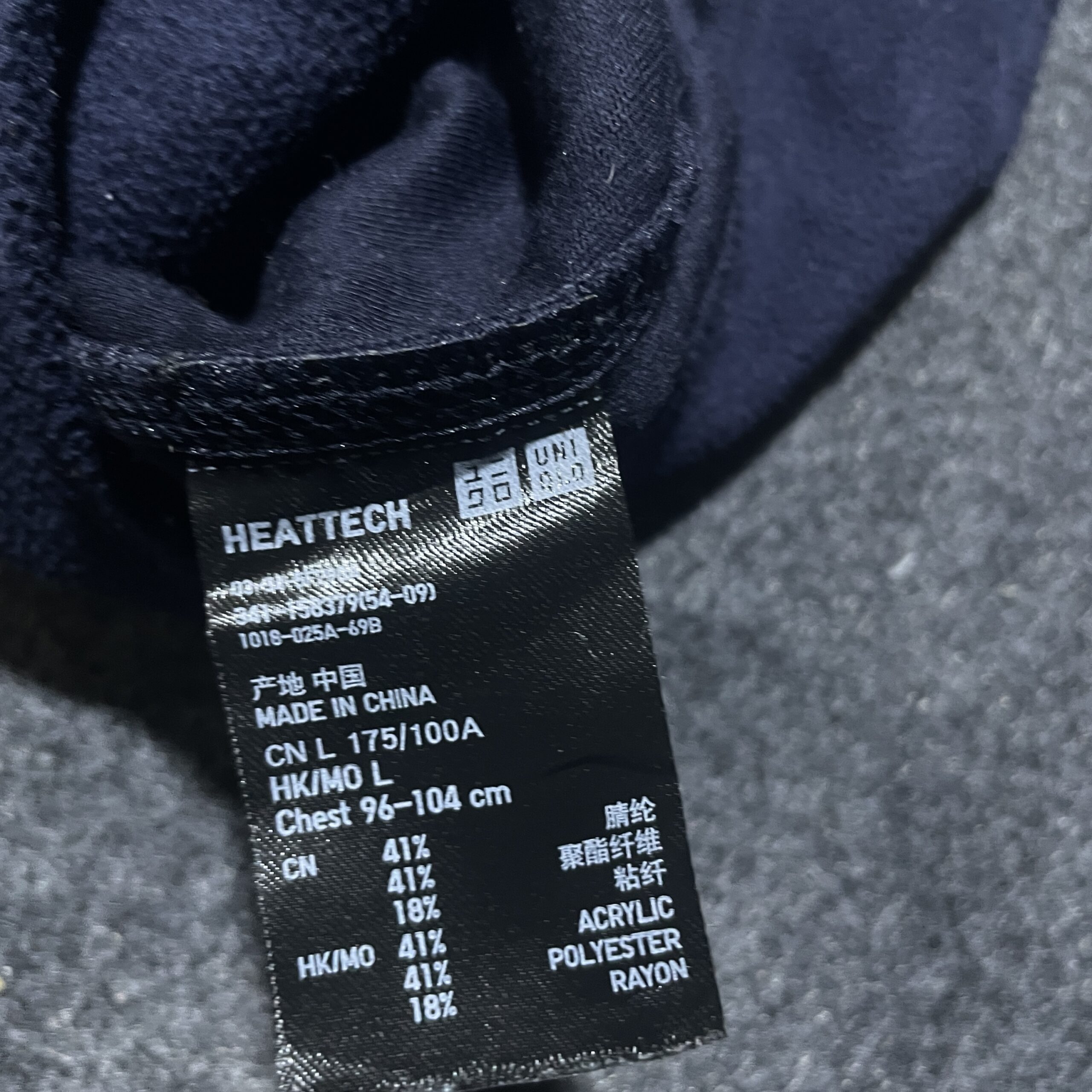 Uniqlo Blue Sweater back view