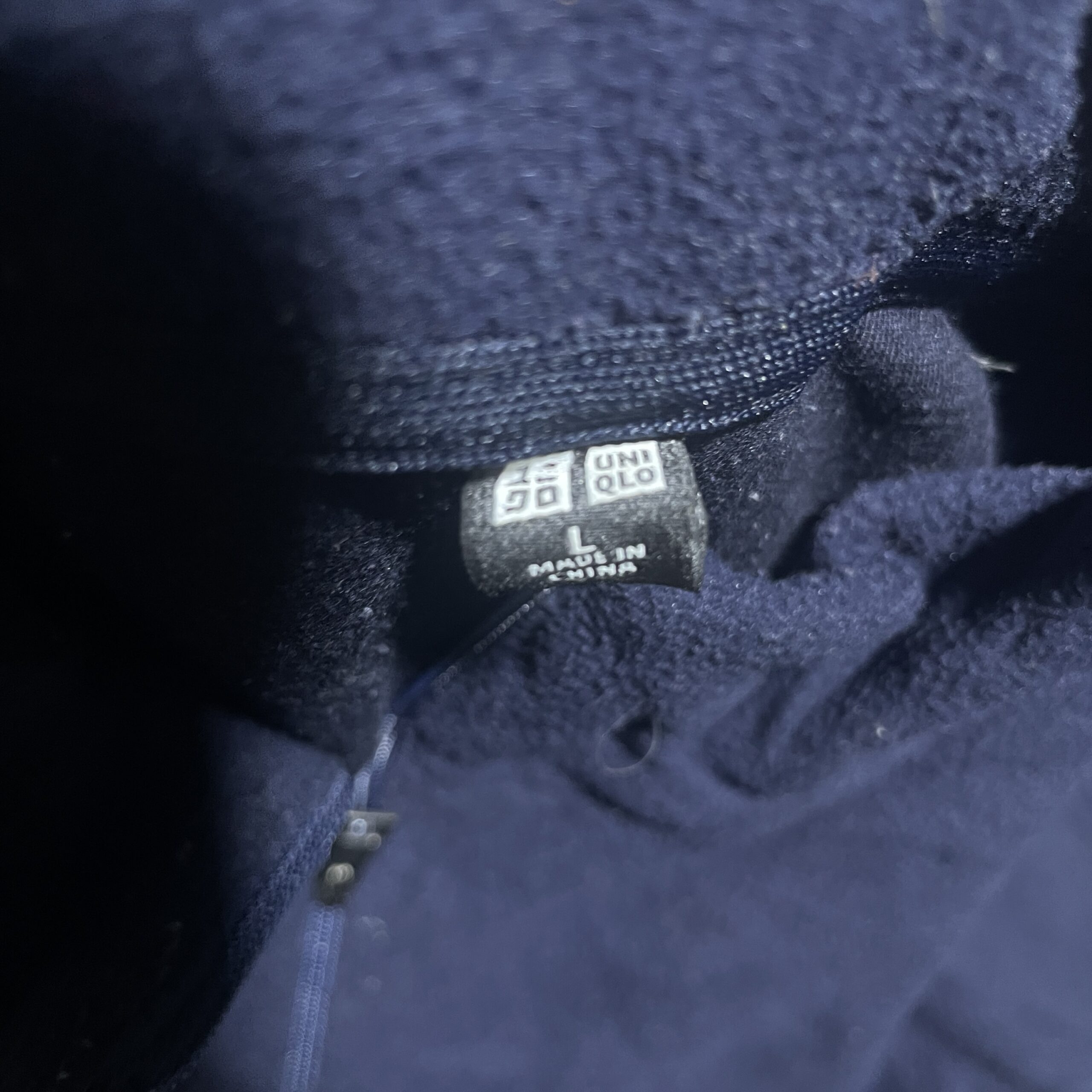 Uniqlo Blue Sweater detail view