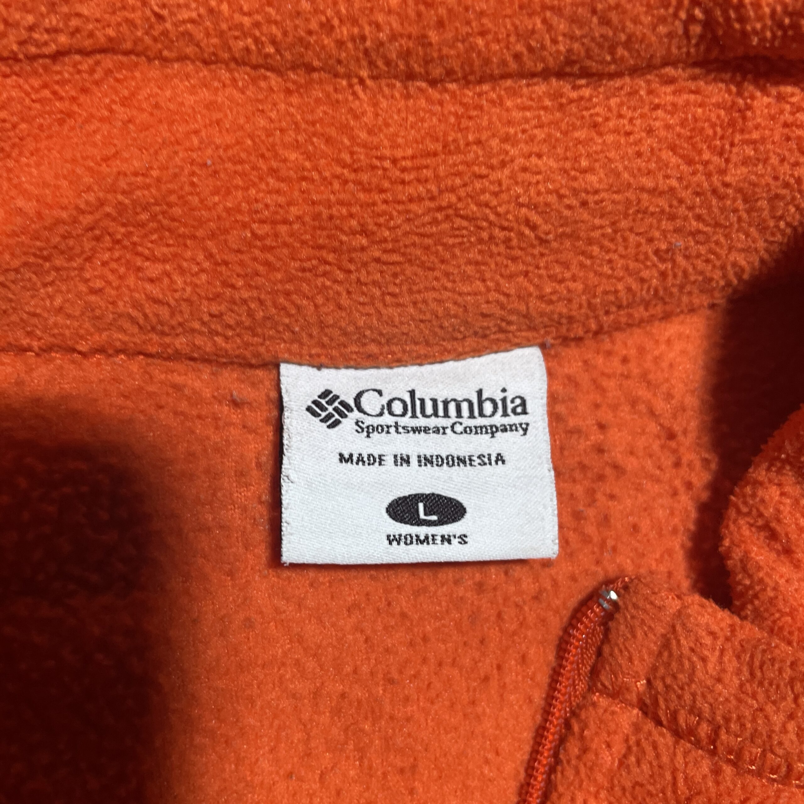 Columbia Orange Sweater back view