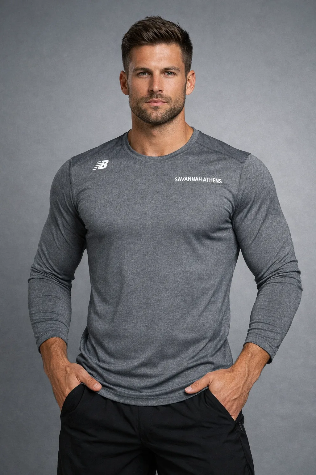 New Balance Grey T-Shirt front view