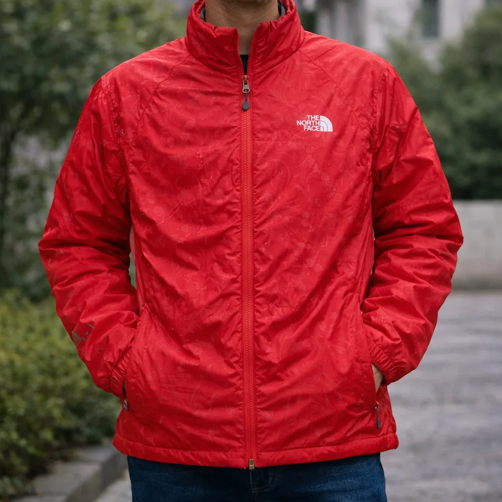 The North Face Red Jacket front view