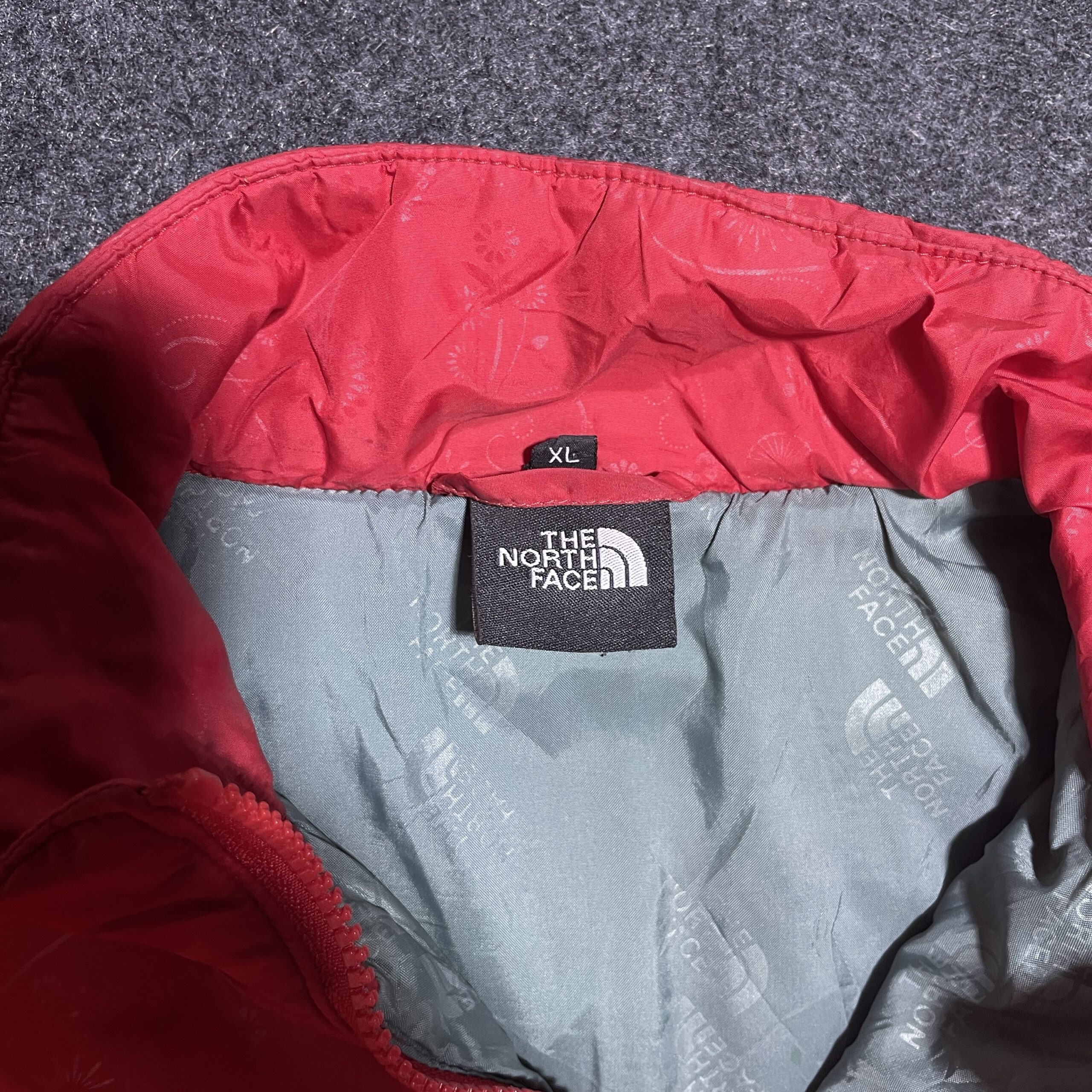 The North Face Red Jacket back view