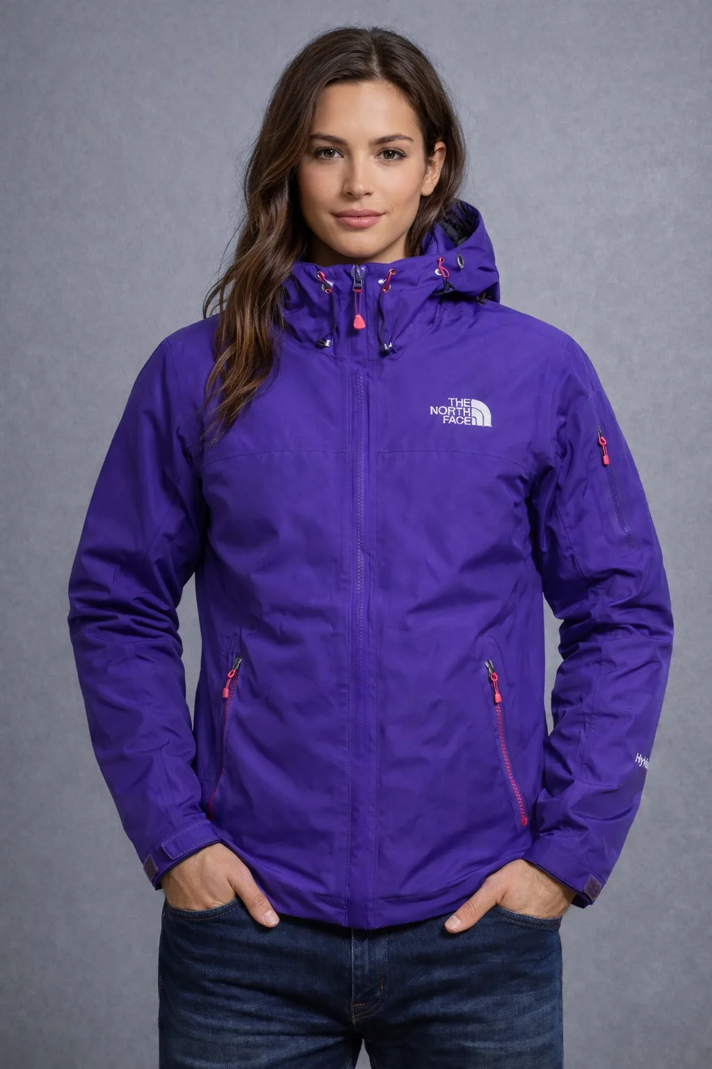 The North Face HyVent Purple Jacket alternate view