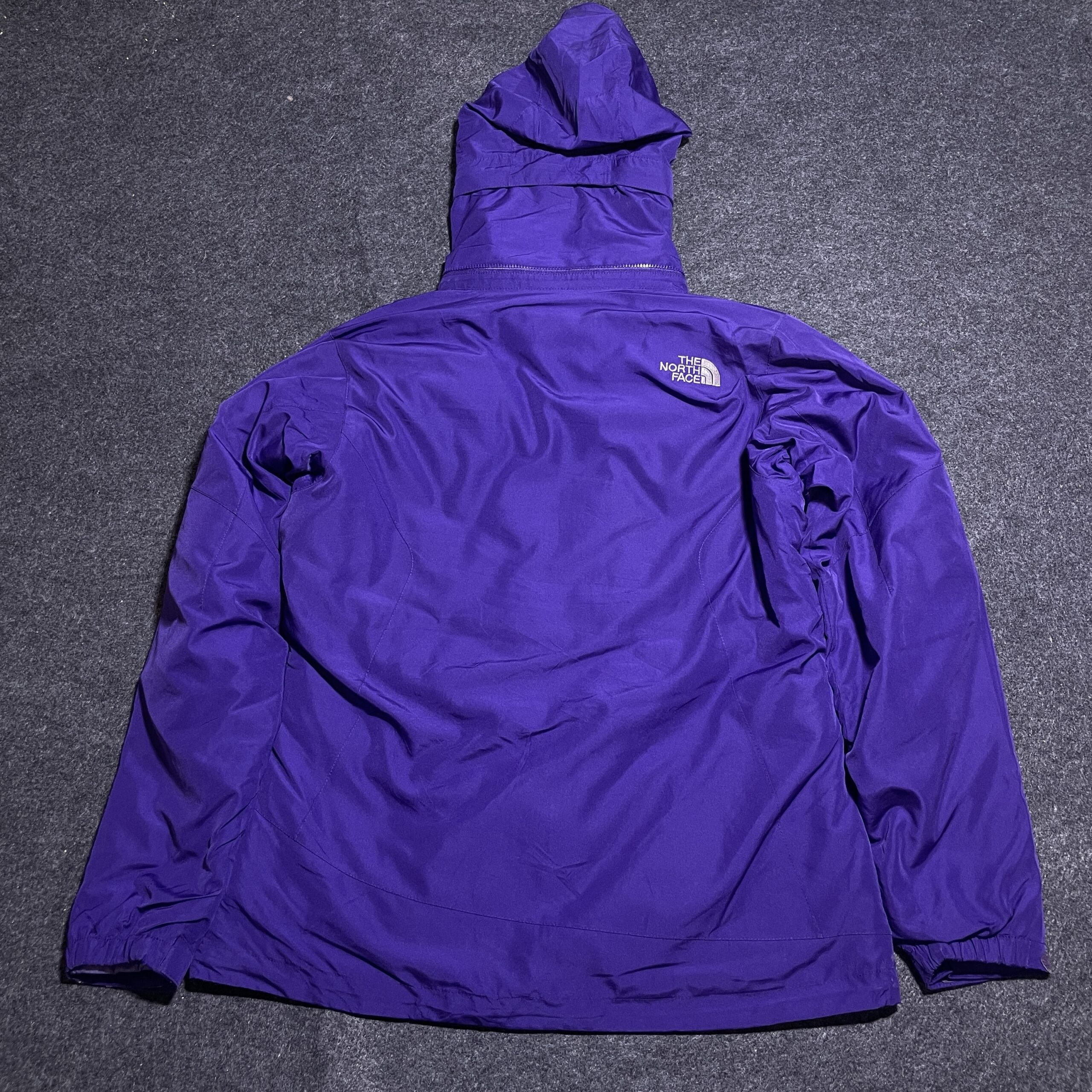 The North Face HyVent Purple Jacket back view