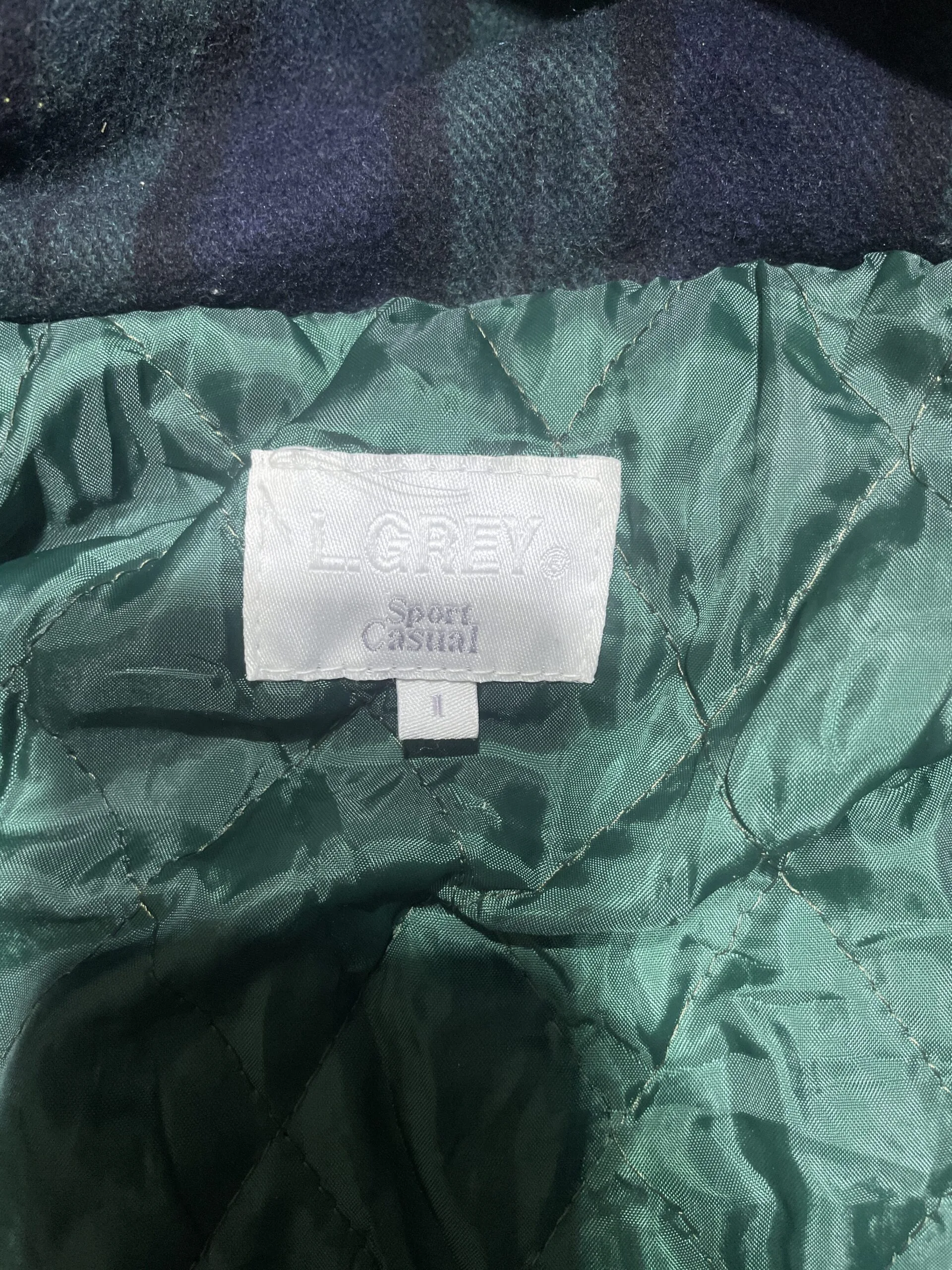 Grey Jacket detail view