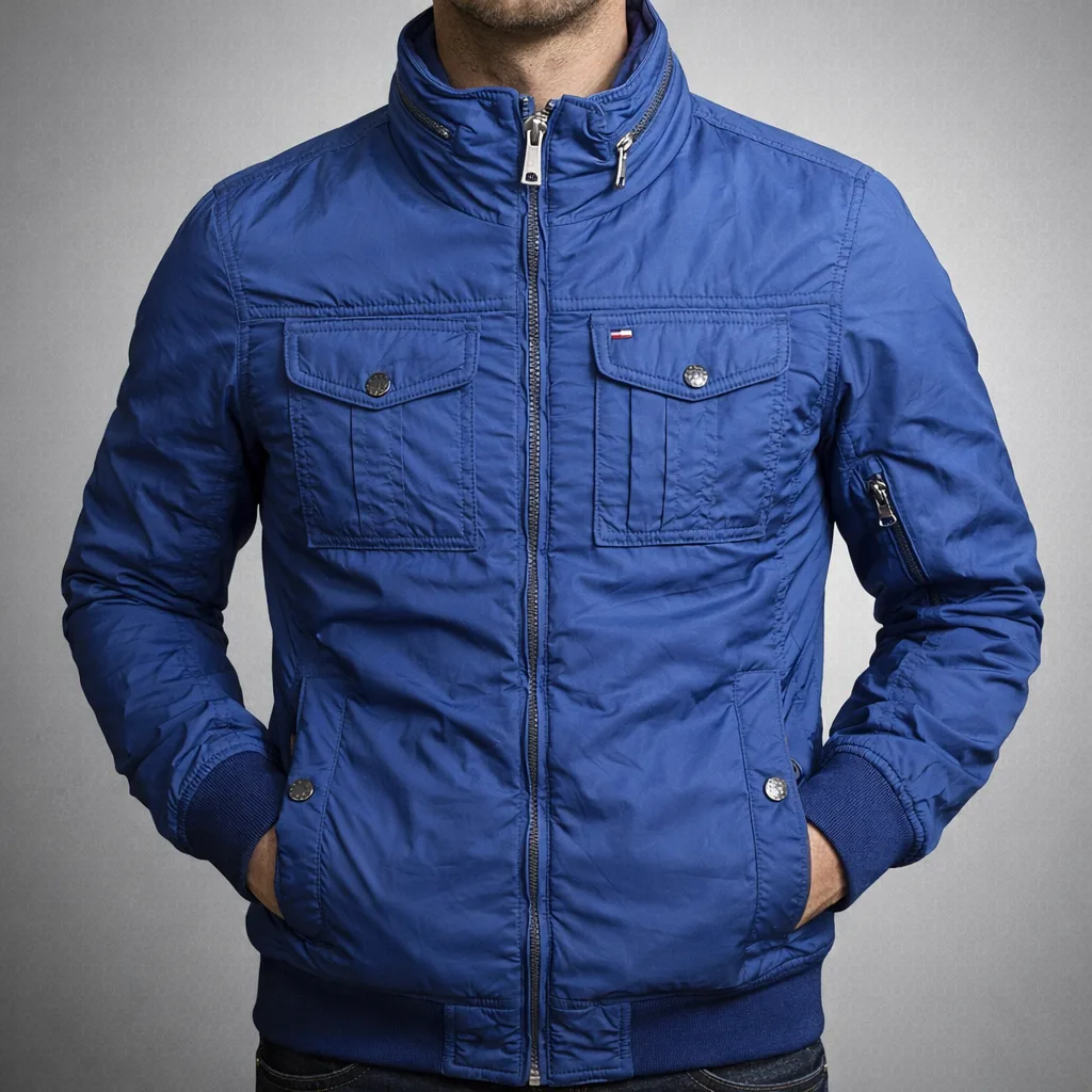 Tommy Hilfiger Blue Jacket front view