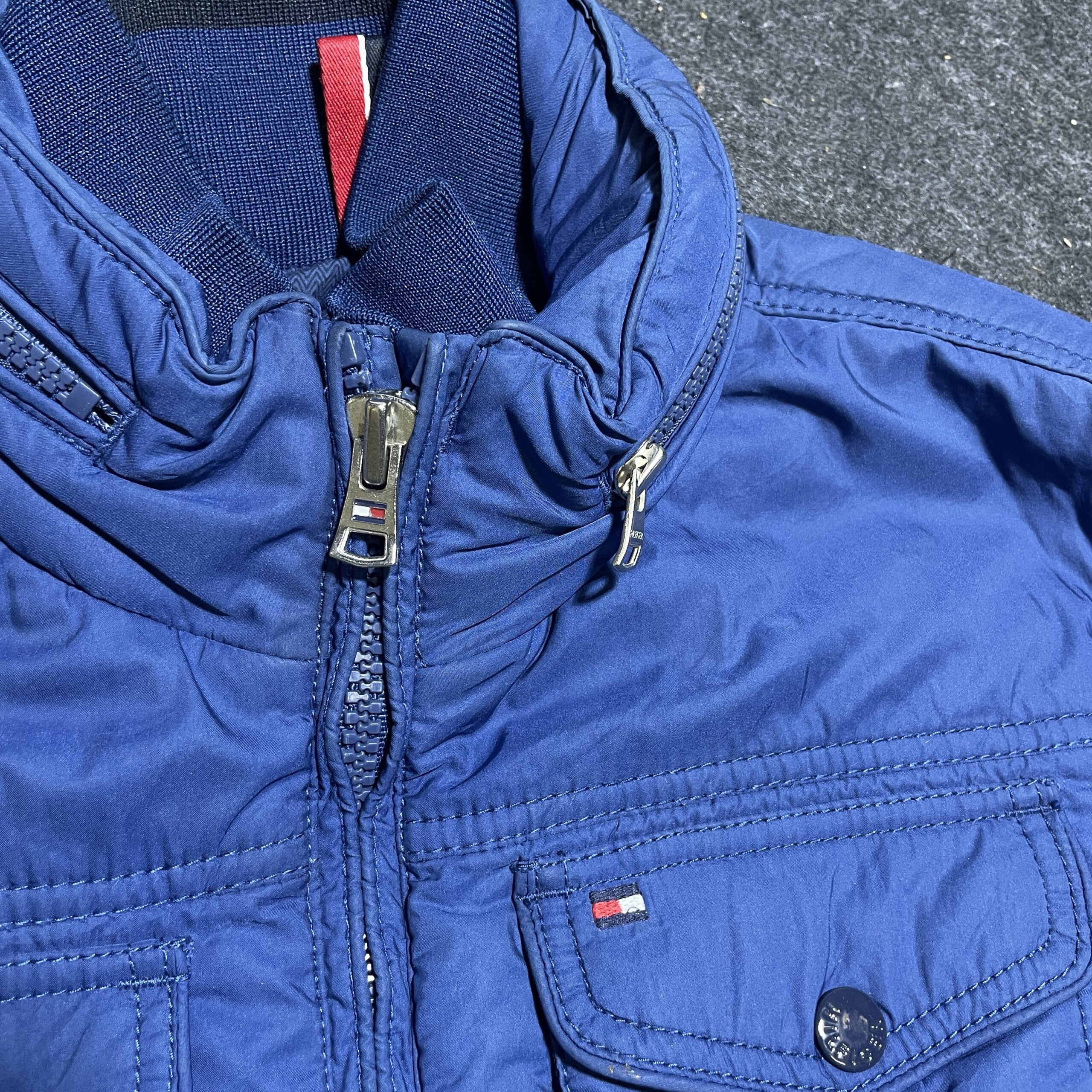 Tommy Hilfiger Blue Jacket back view
