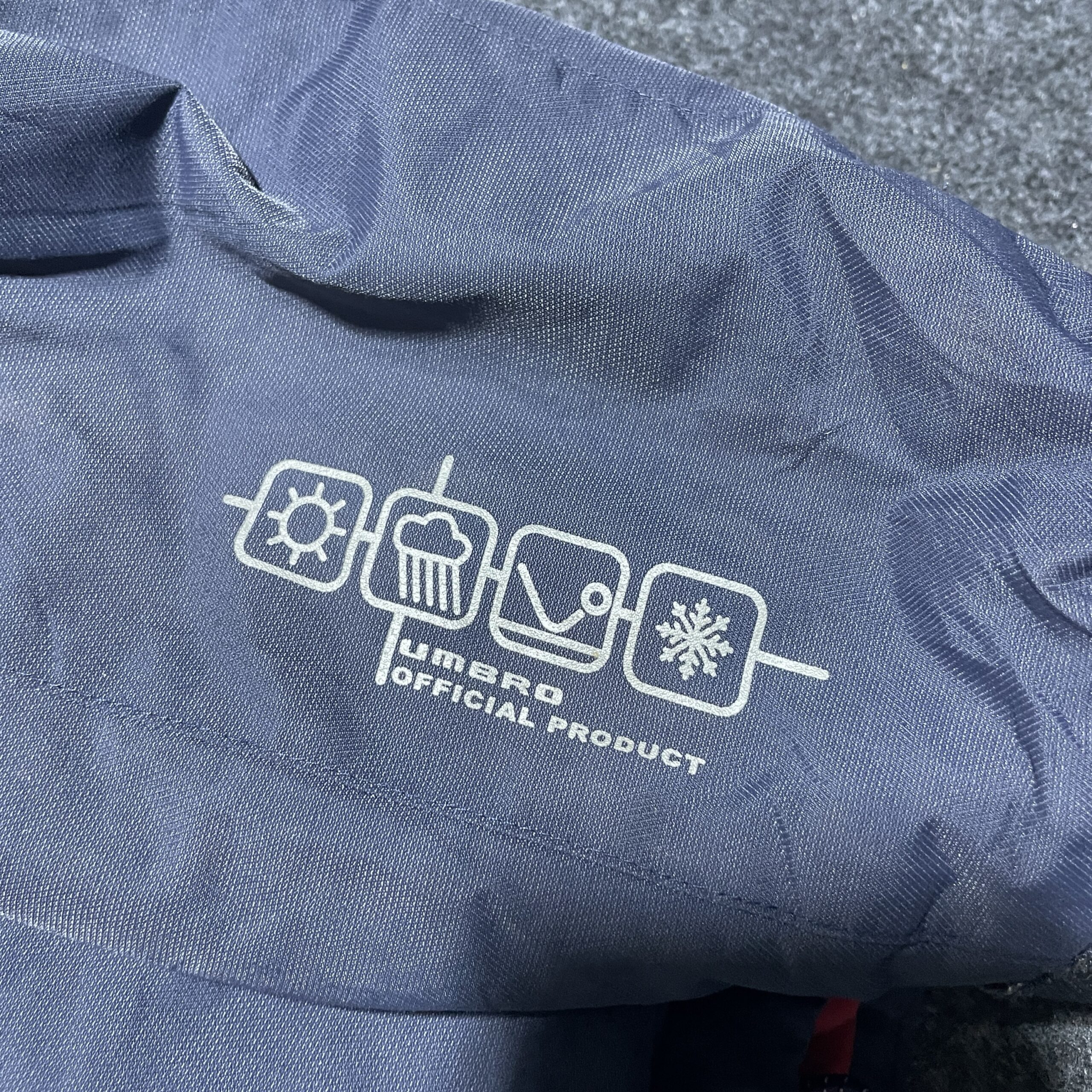 Umbro Navy Jacket back view