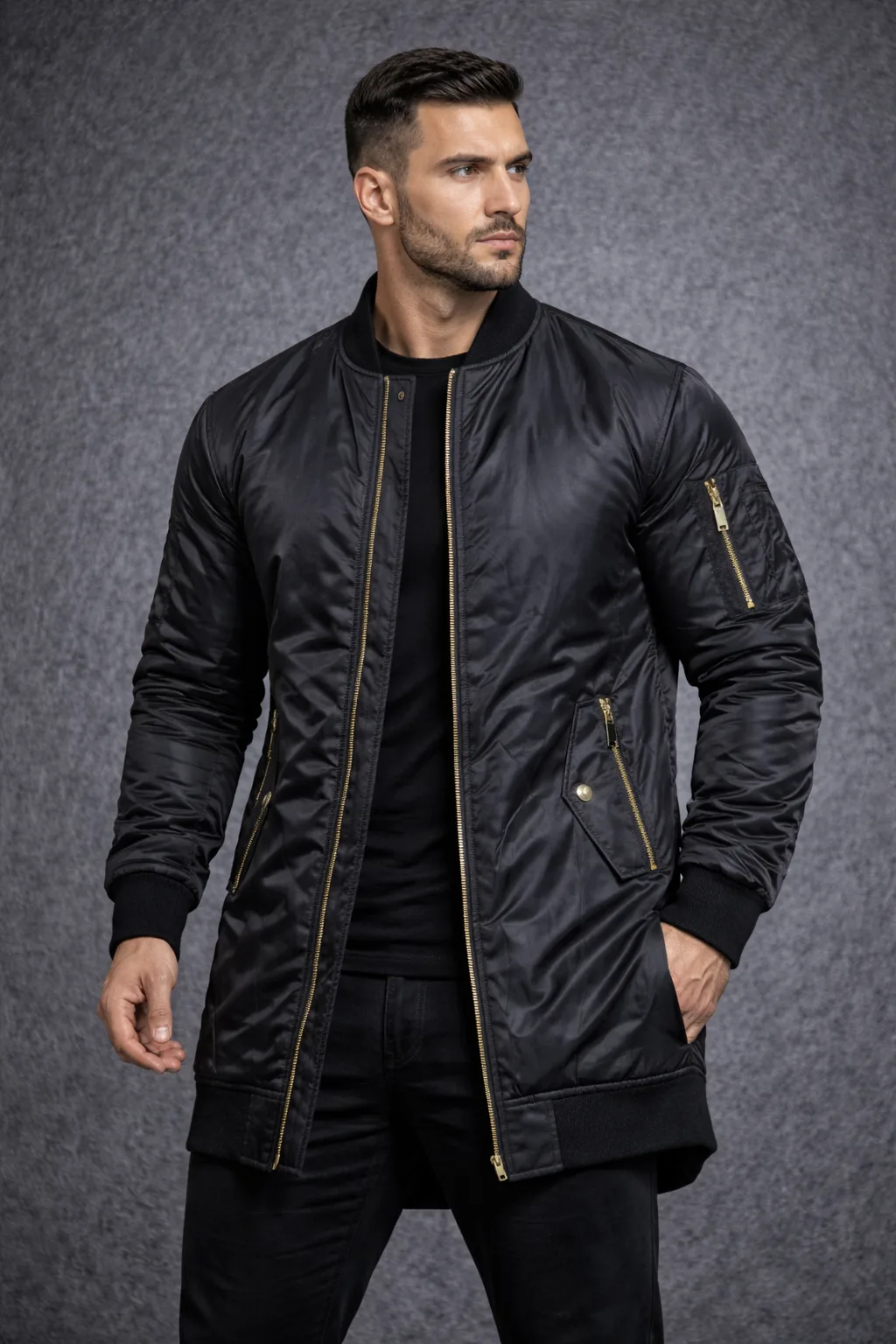 Zara Black Jacket front view