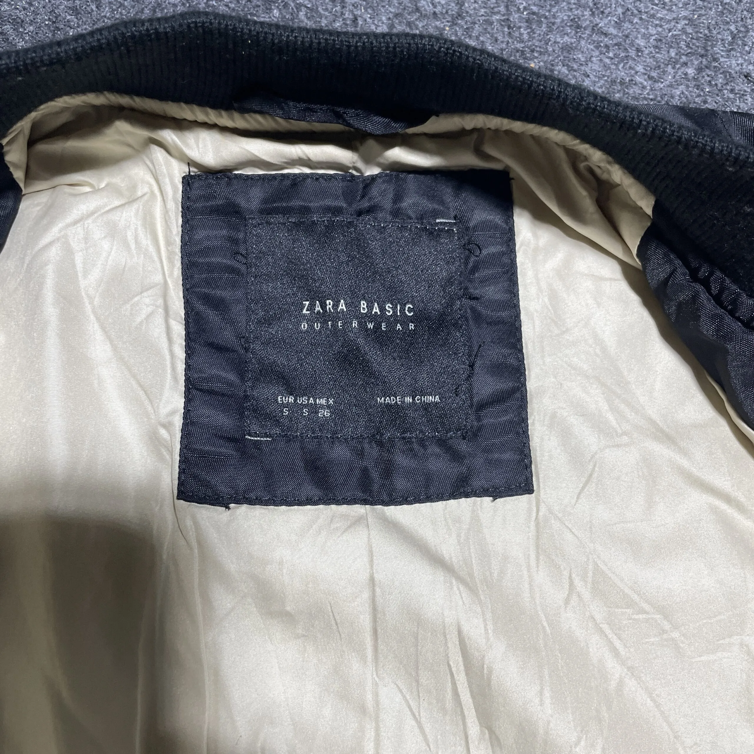 Zara Black Jacket back view