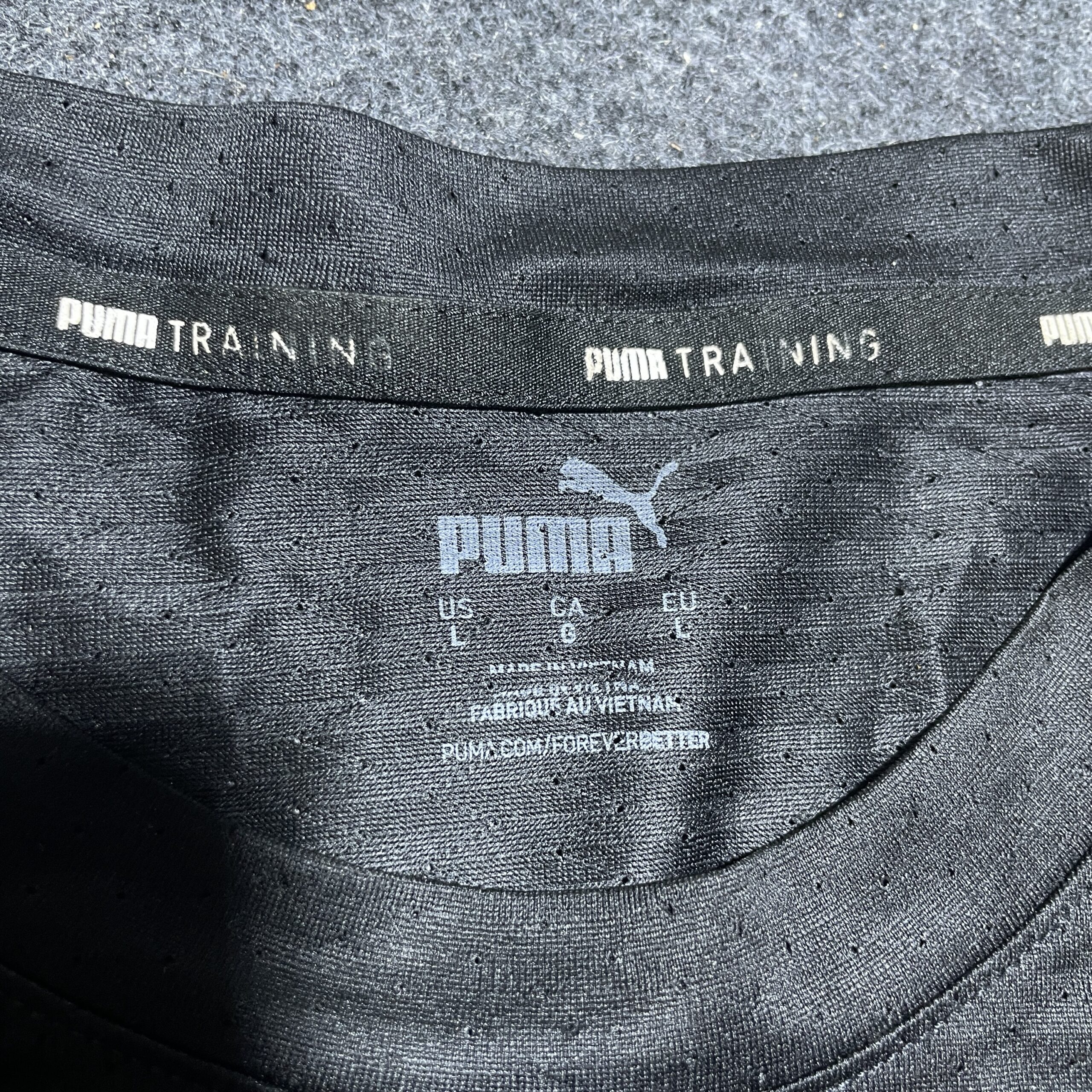 Puma Black T-Shirt back view
