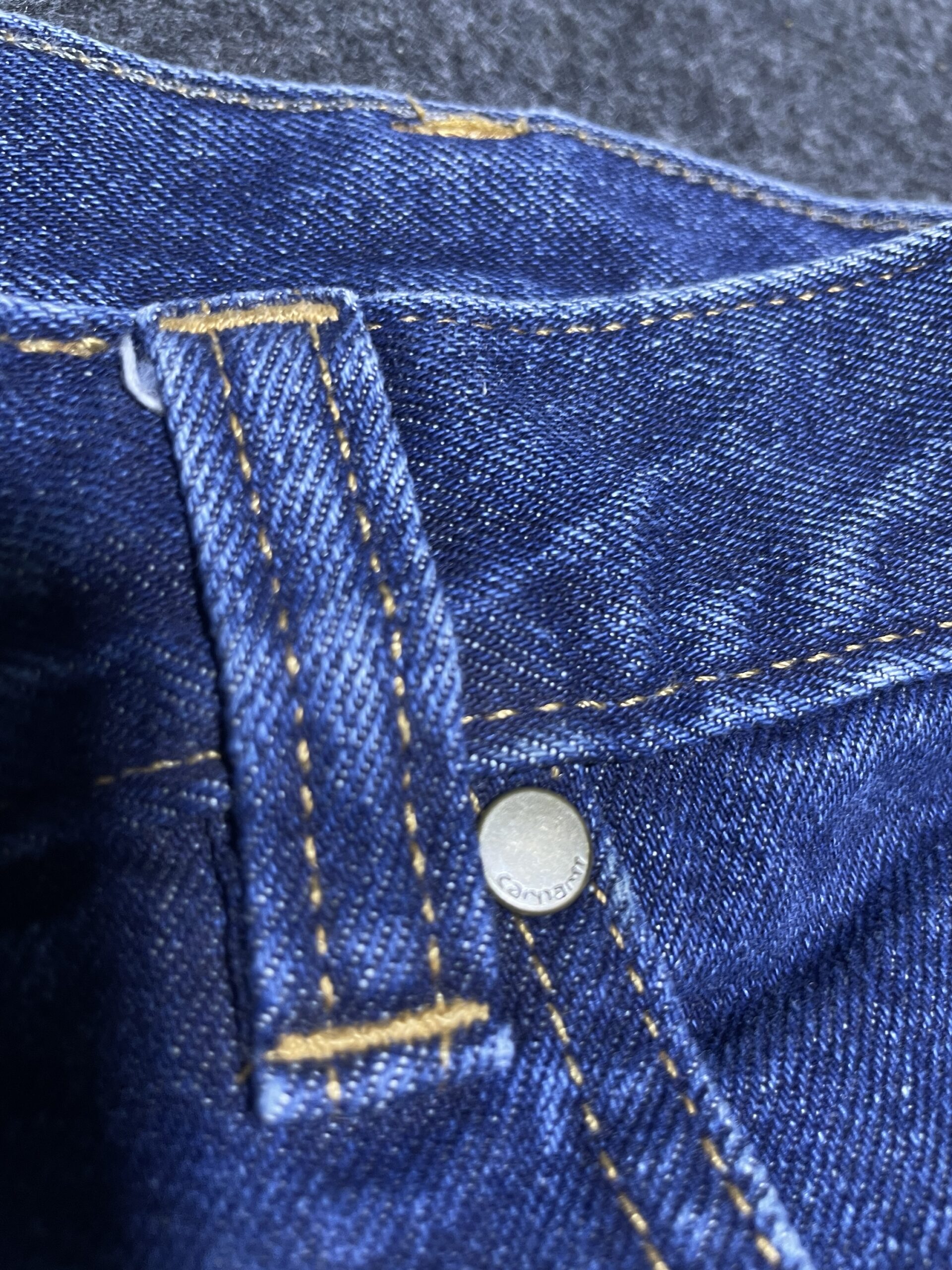 Carhartt Blue Denim Jeans back view