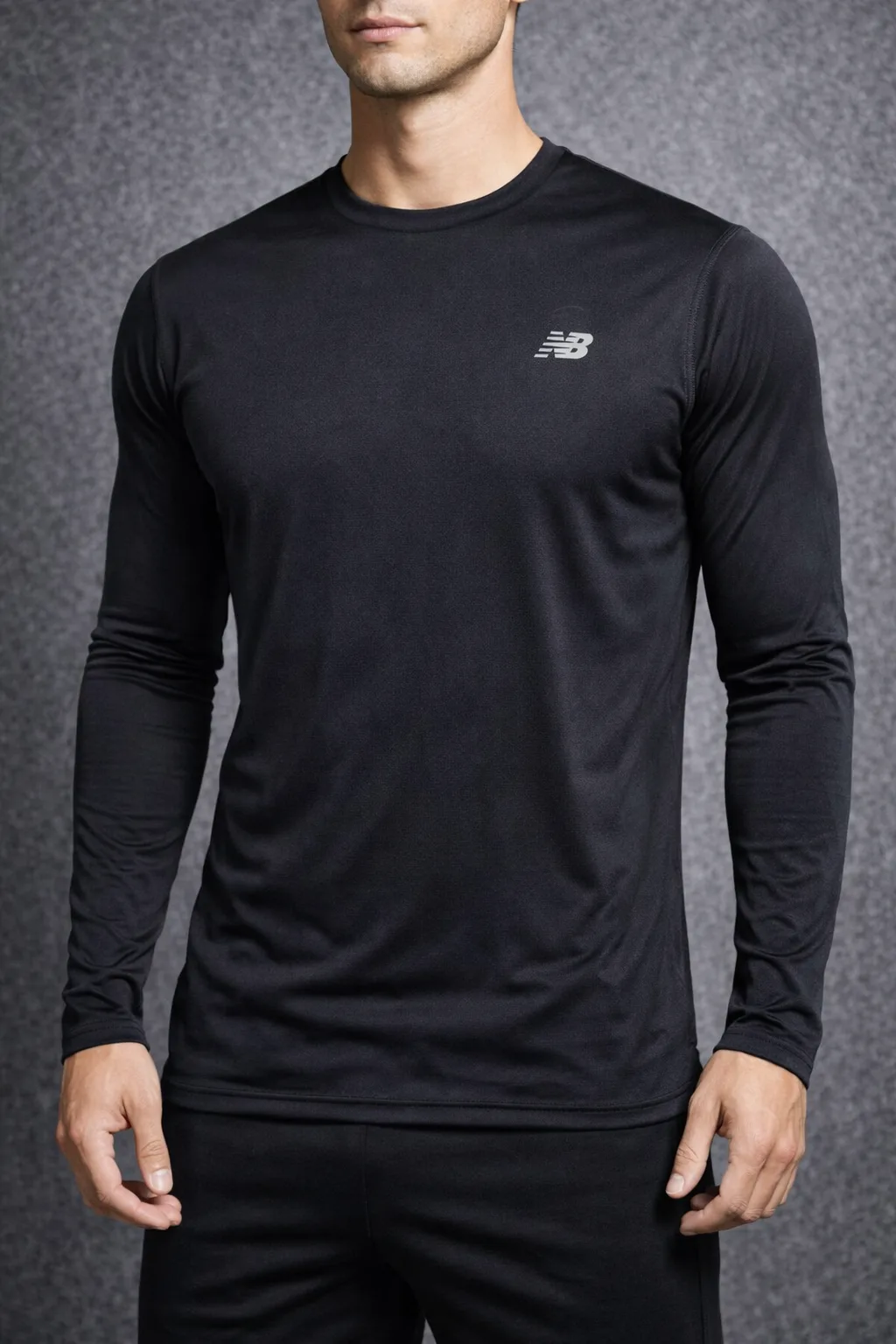 New Balance Black T-Shirt front view