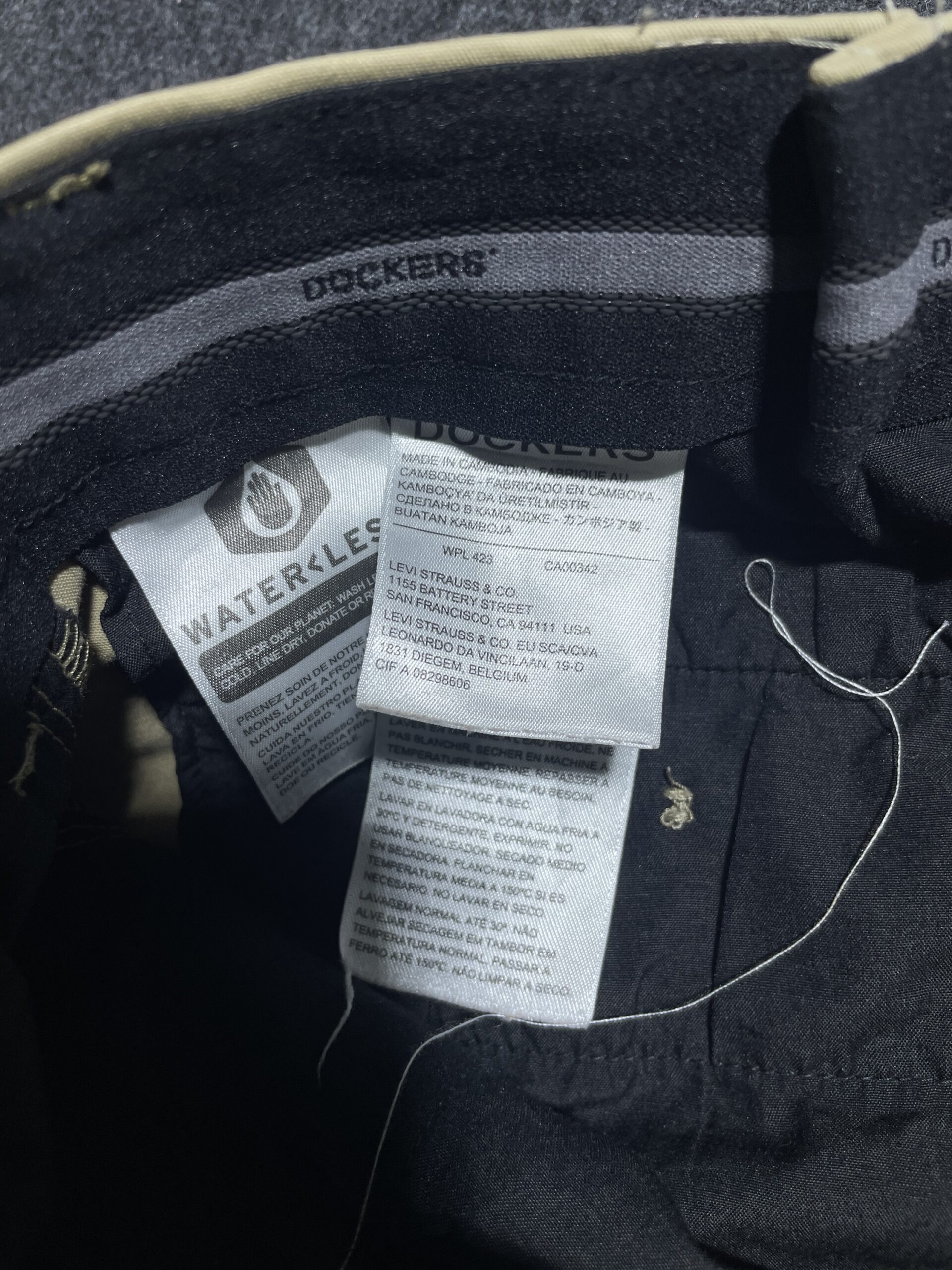 Levi's Khaki Pants detail view