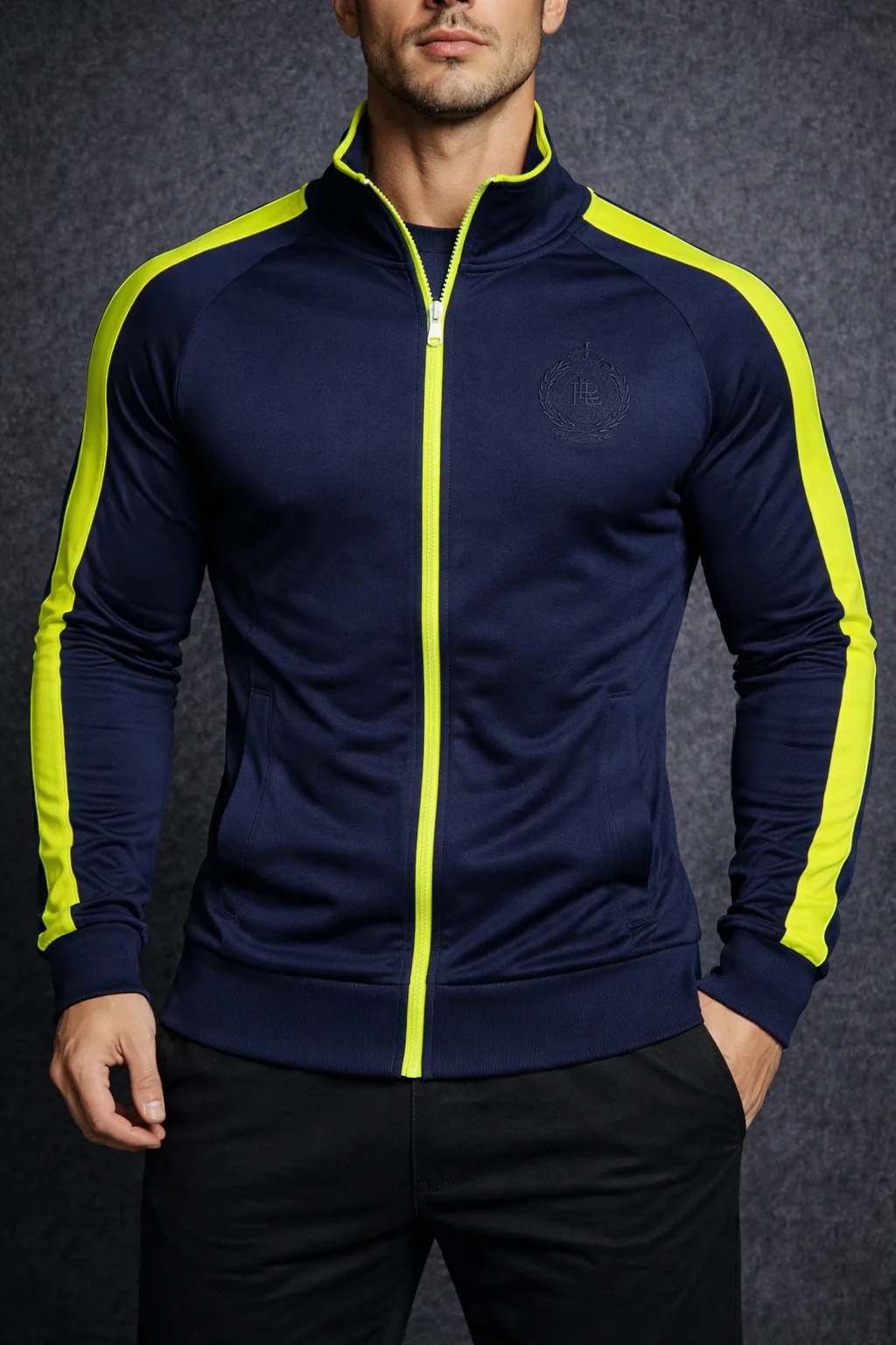 Ralph Lauren Navy Track Jacket front view