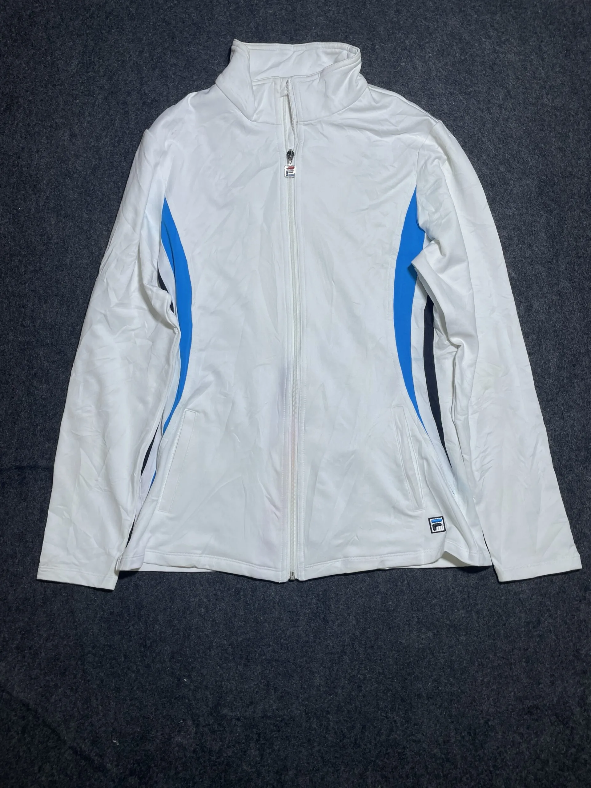 FILA White Track Jacket front view