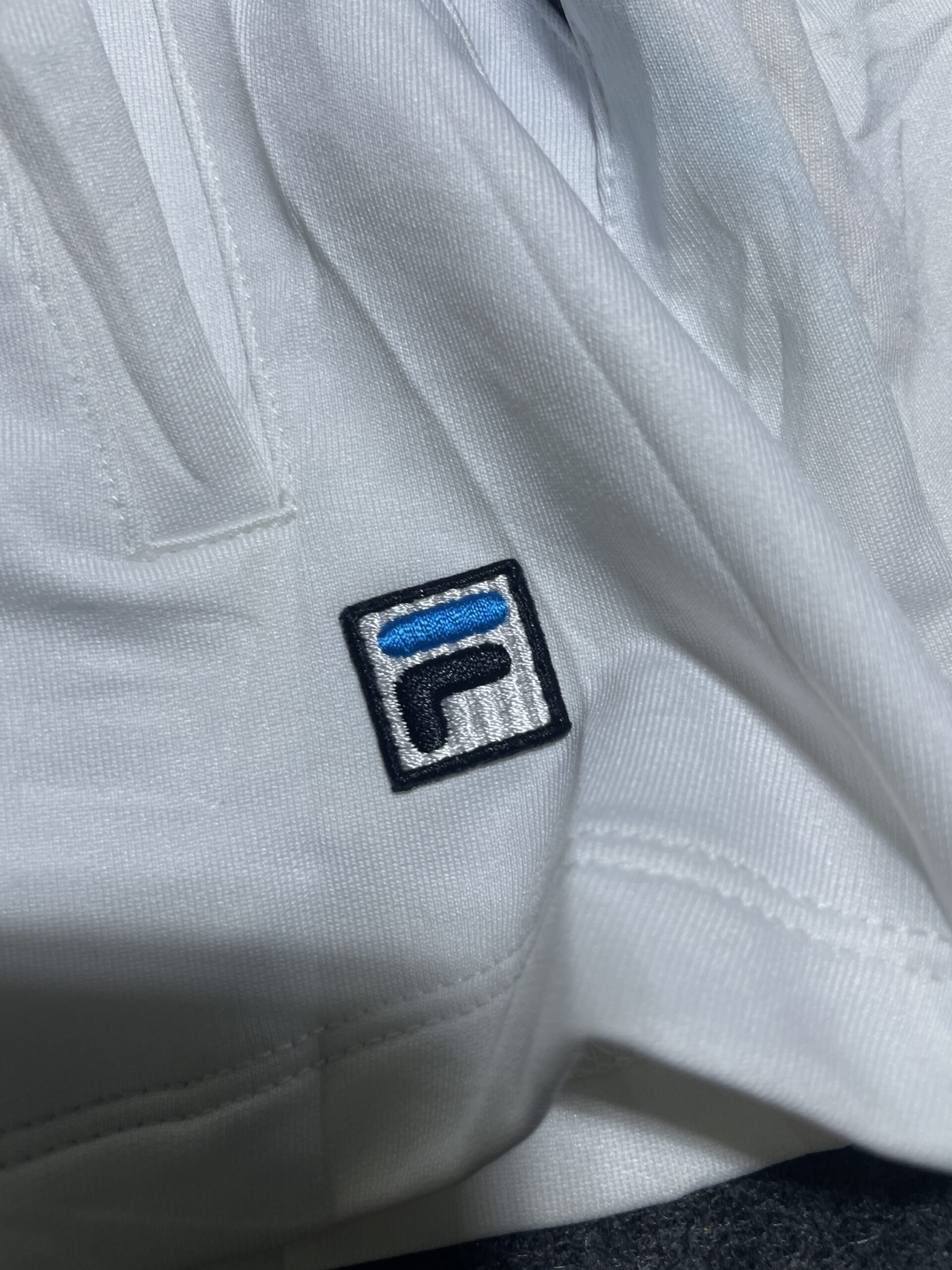 FILA White Track Jacket detail view