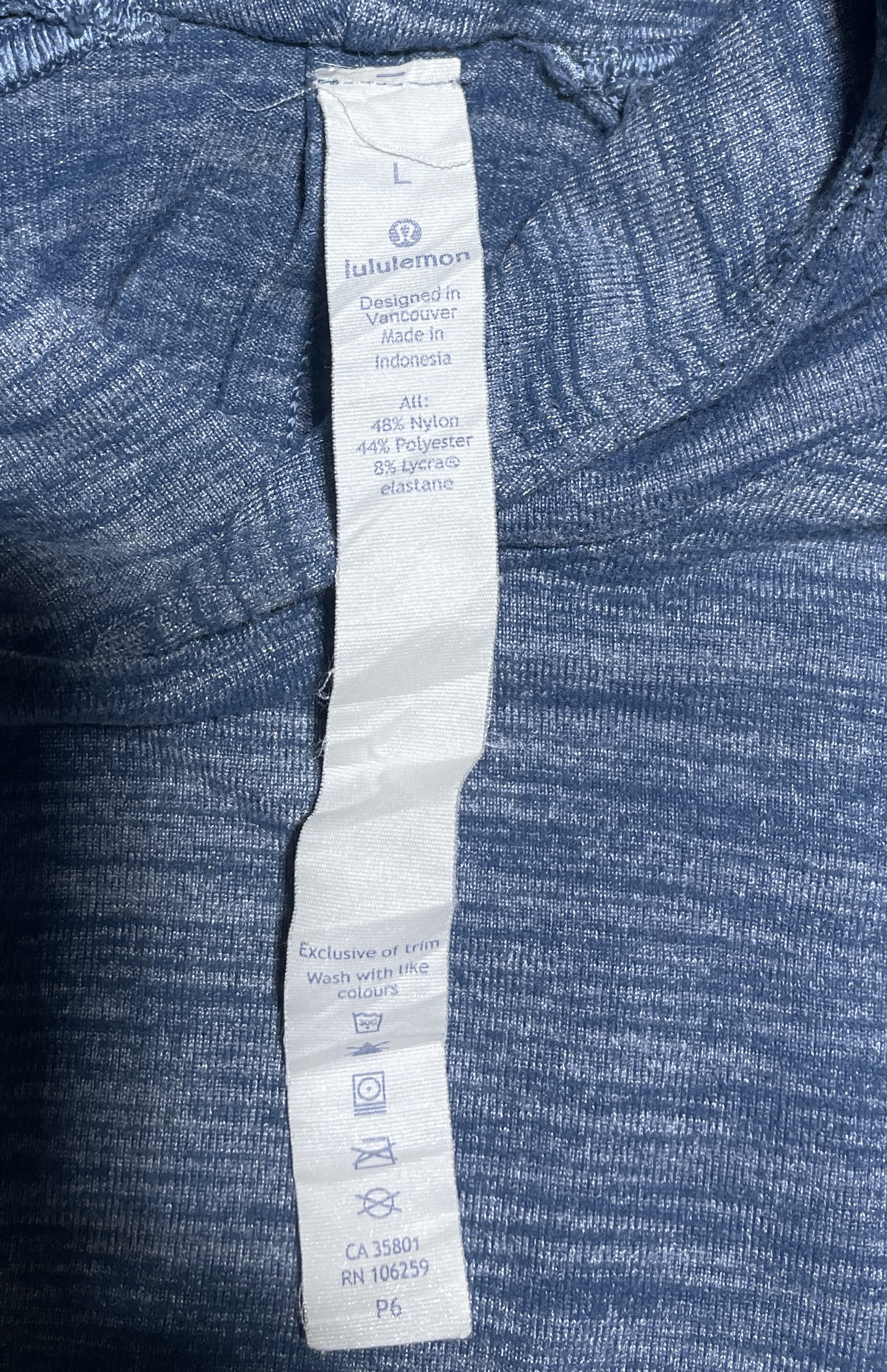 Blue Hoodie detail view