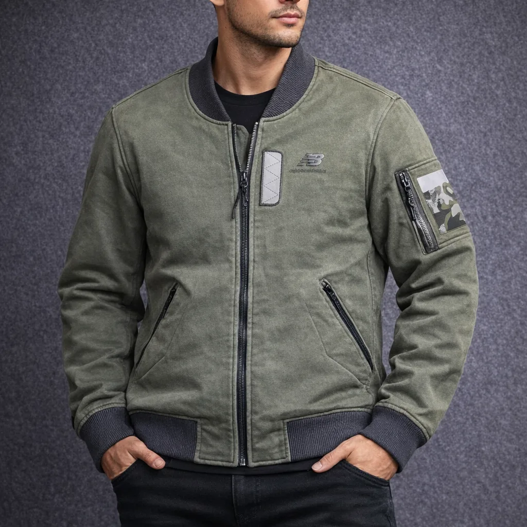 New Balance Green Jacket front view