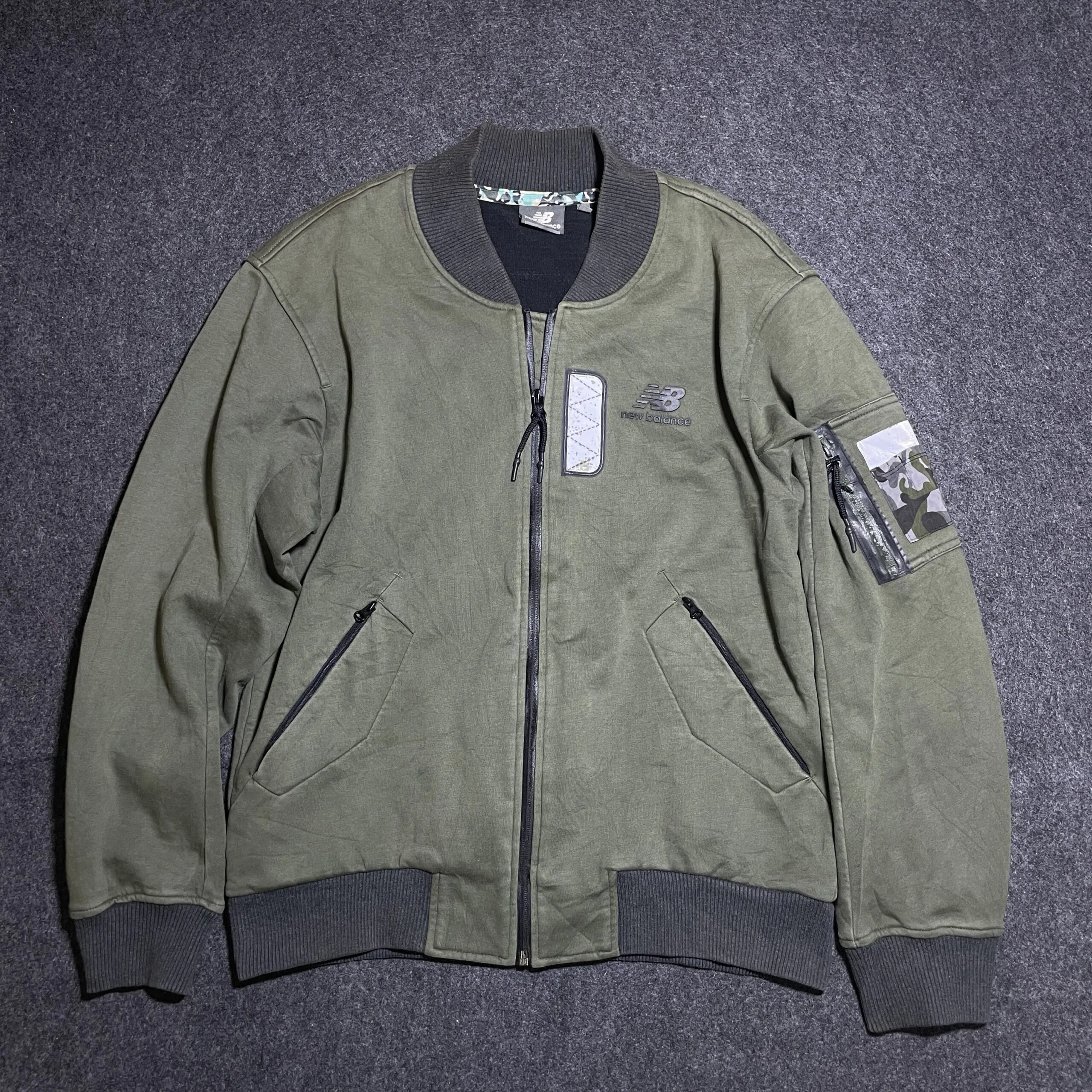 New Balance Green Jacket detail view